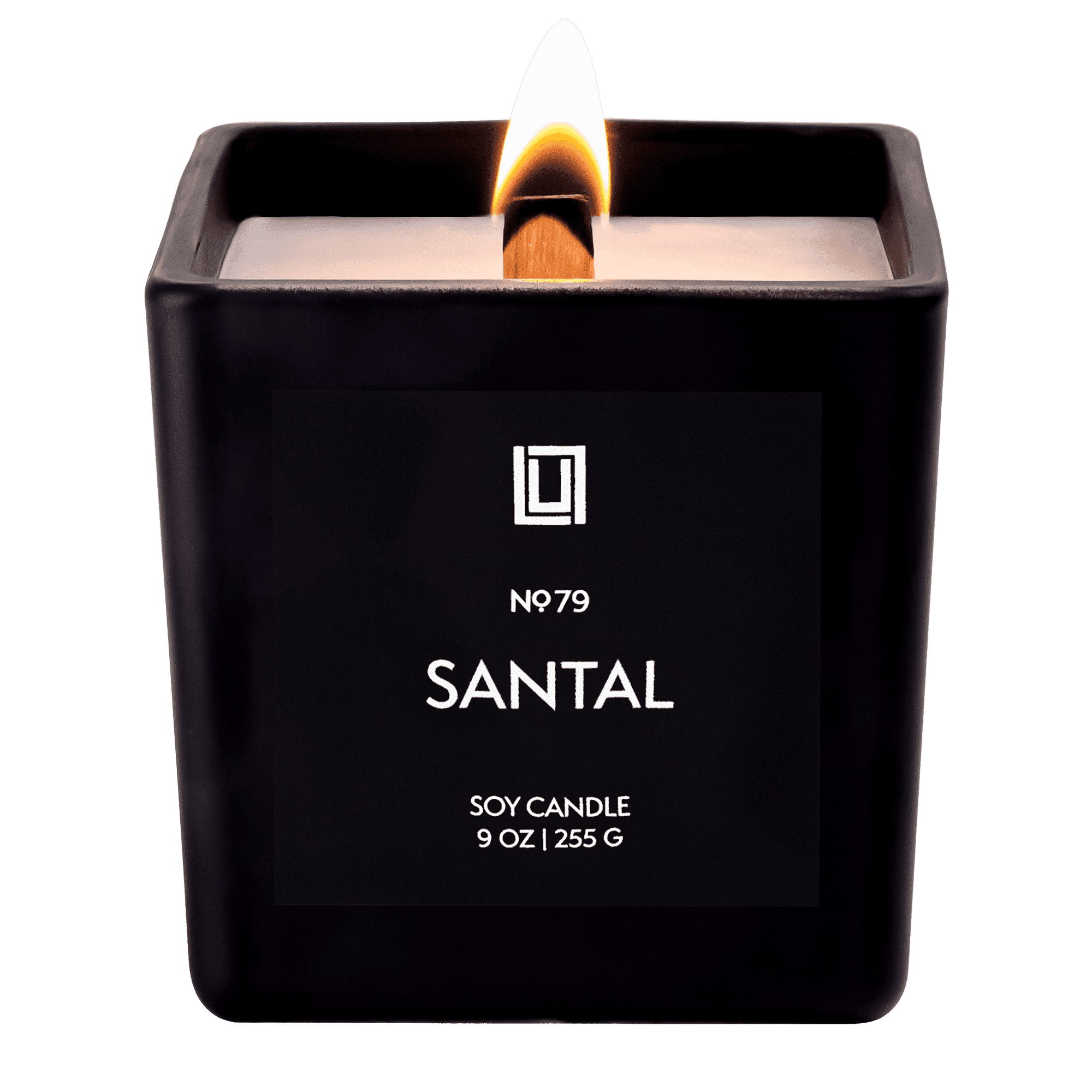 Lulu Candles | Jasmine, Oud & Sandalwood | Luxury Wood Wick Candle in Matte Black Jar – Highly Scented Soy Candle with Incense, Citrus & Clove | Long Lasting, Aromatherapy Candle, Gift for All - Image 8