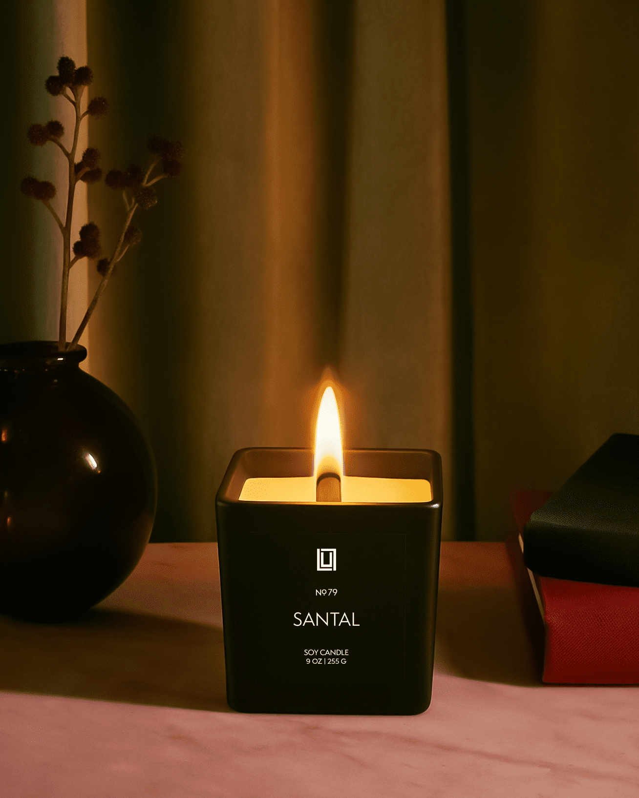 Lulu Candles | Jasmine, Oud & Sandalwood | Luxury Wood Wick Candle in Matte Black Jar – Highly Scented Soy Candle with Incense, Citrus & Clove | Long Lasting, Aromatherapy Candle, Gift for All - Image 9