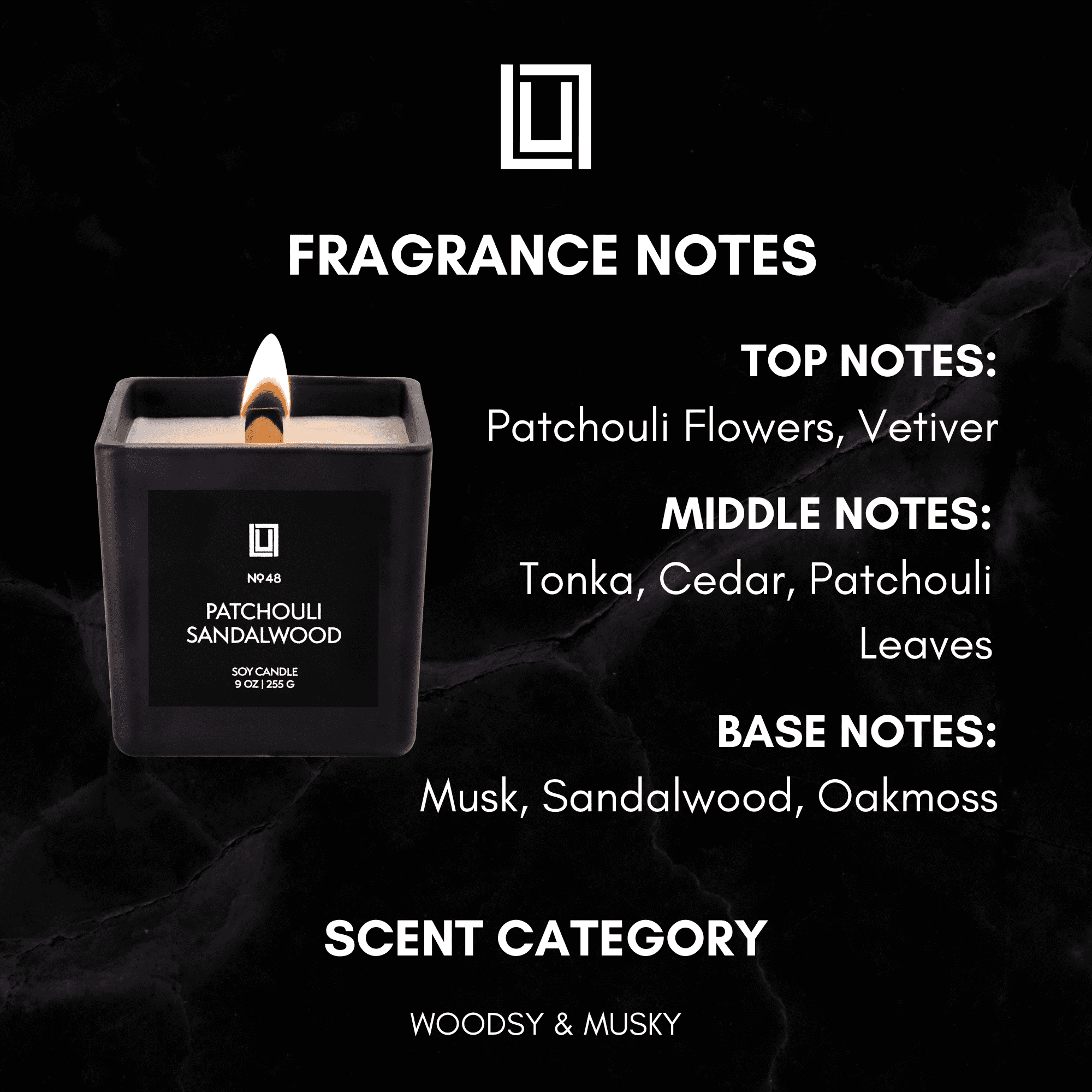 Lulu Candles | Jasmine, Oud & Sandalwood | Luxury Wood Wick Candle in Matte Black Jar – Highly Scented Soy Candle with Incense, Citrus & Clove | Long Lasting, Aromatherapy Candle, Gift for All - Image 15