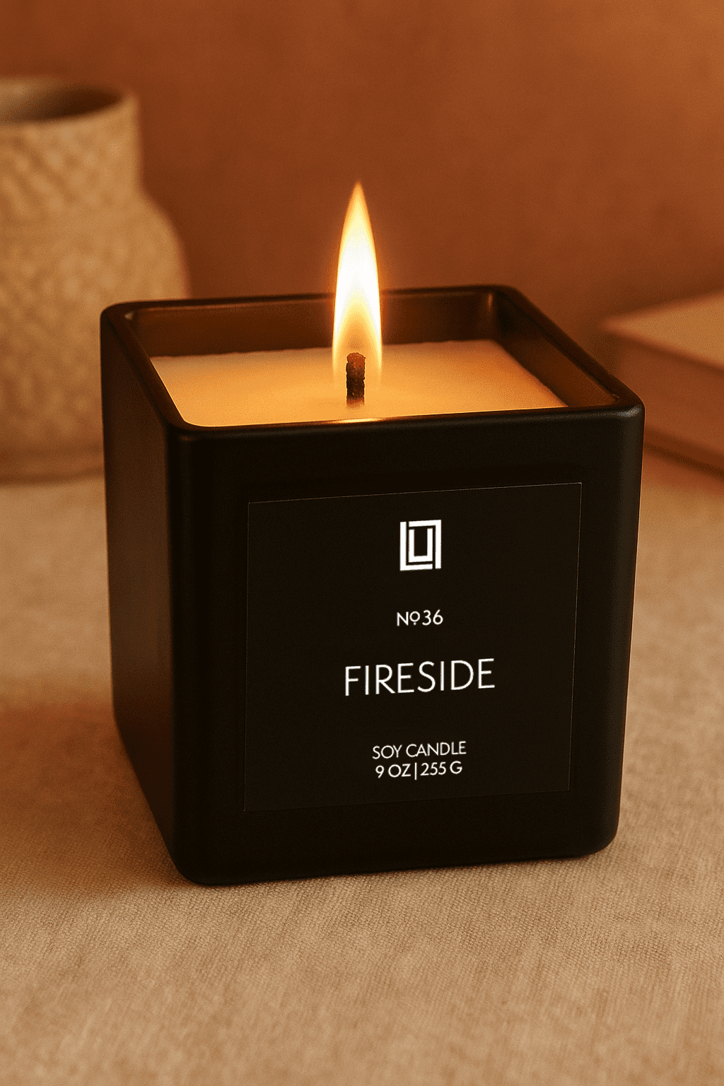 Lulu Candles | Jasmine, Oud & Sandalwood | Luxury Wood Wick Candle in Matte Black Jar – Highly Scented Soy Candle with Incense, Citrus & Clove | Long Lasting, Aromatherapy Candle, Gift for All - Image 20