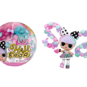 LOL Surprise Hair Beads Tots with 60+ Hair Beads, Collectible Doll, DIY Hairstyles, Hair Beads, Toy Gift Girls Age 3+