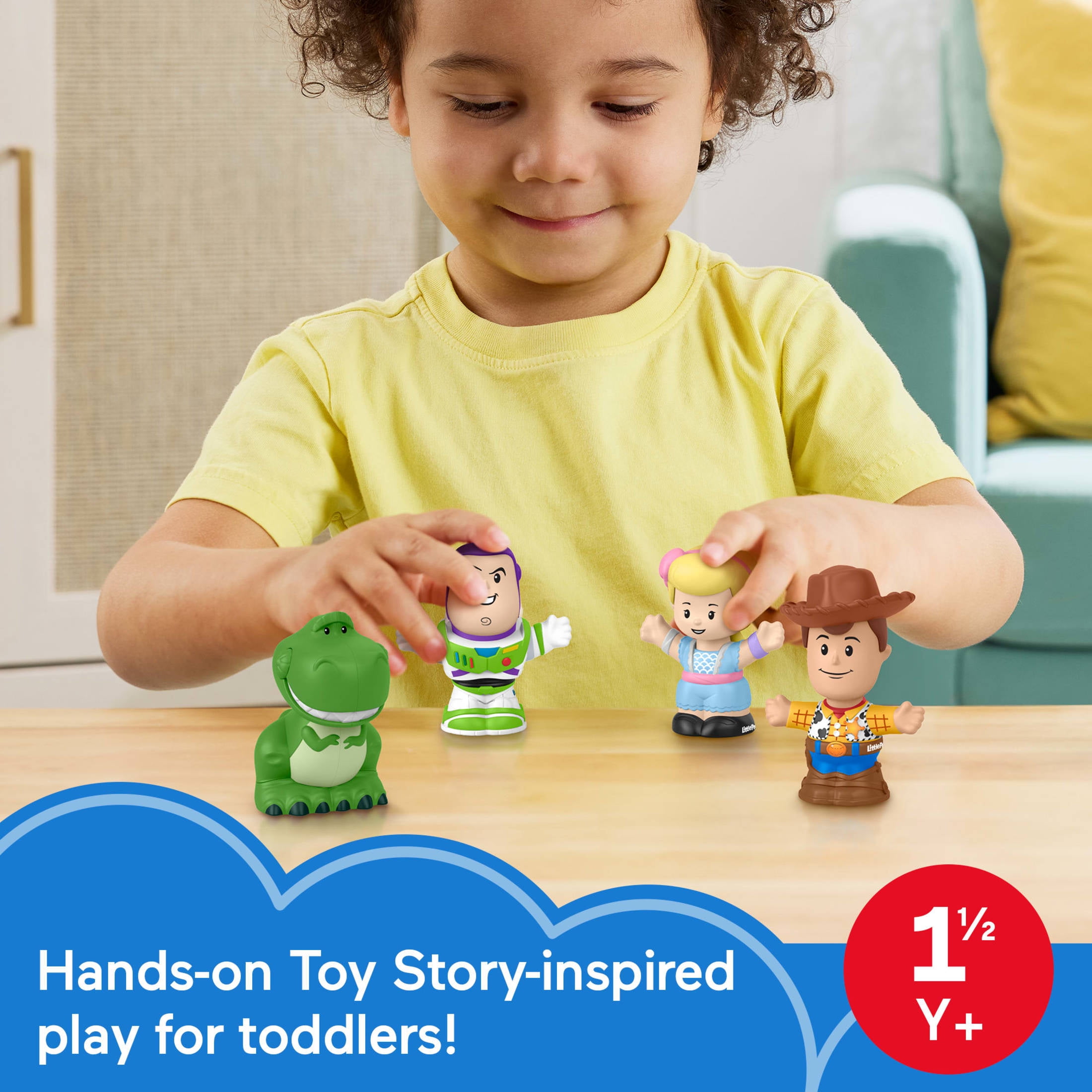 Fisher-Price Little People Disney Pixar Toy Story Figure Pack for Toddlers & Kids, 4 Toys - Image 2