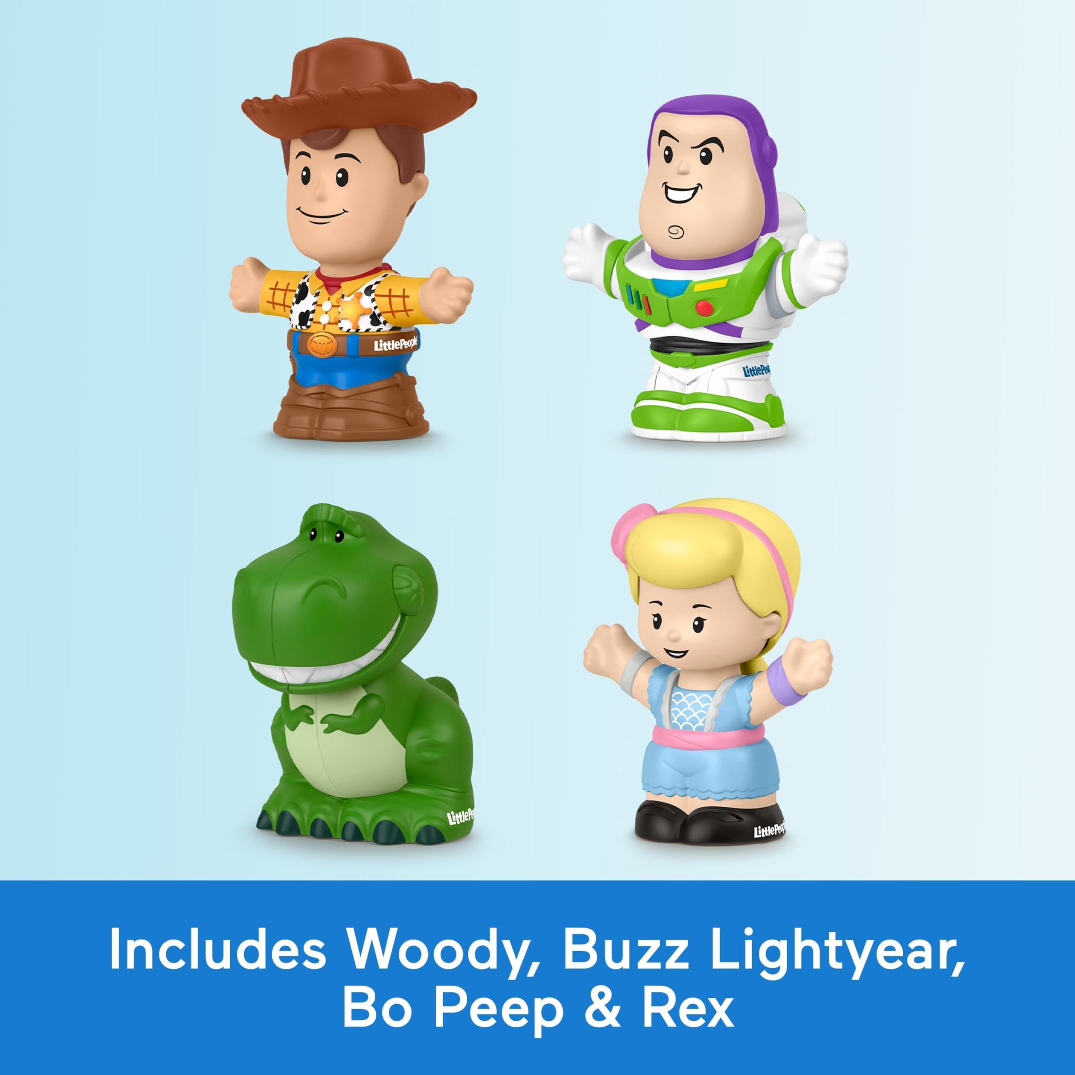 Fisher-Price Little People Disney Pixar Toy Story Figure Pack for Toddlers & Kids, 4 Toys - Image 3