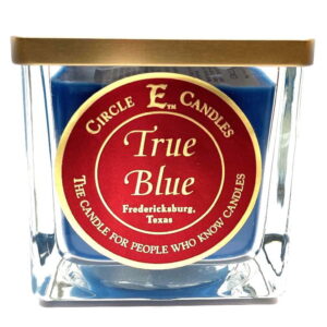 Circle E Candles, True Blue Scent, Medium Size Jar Candle, 22oz, 2 Wicks