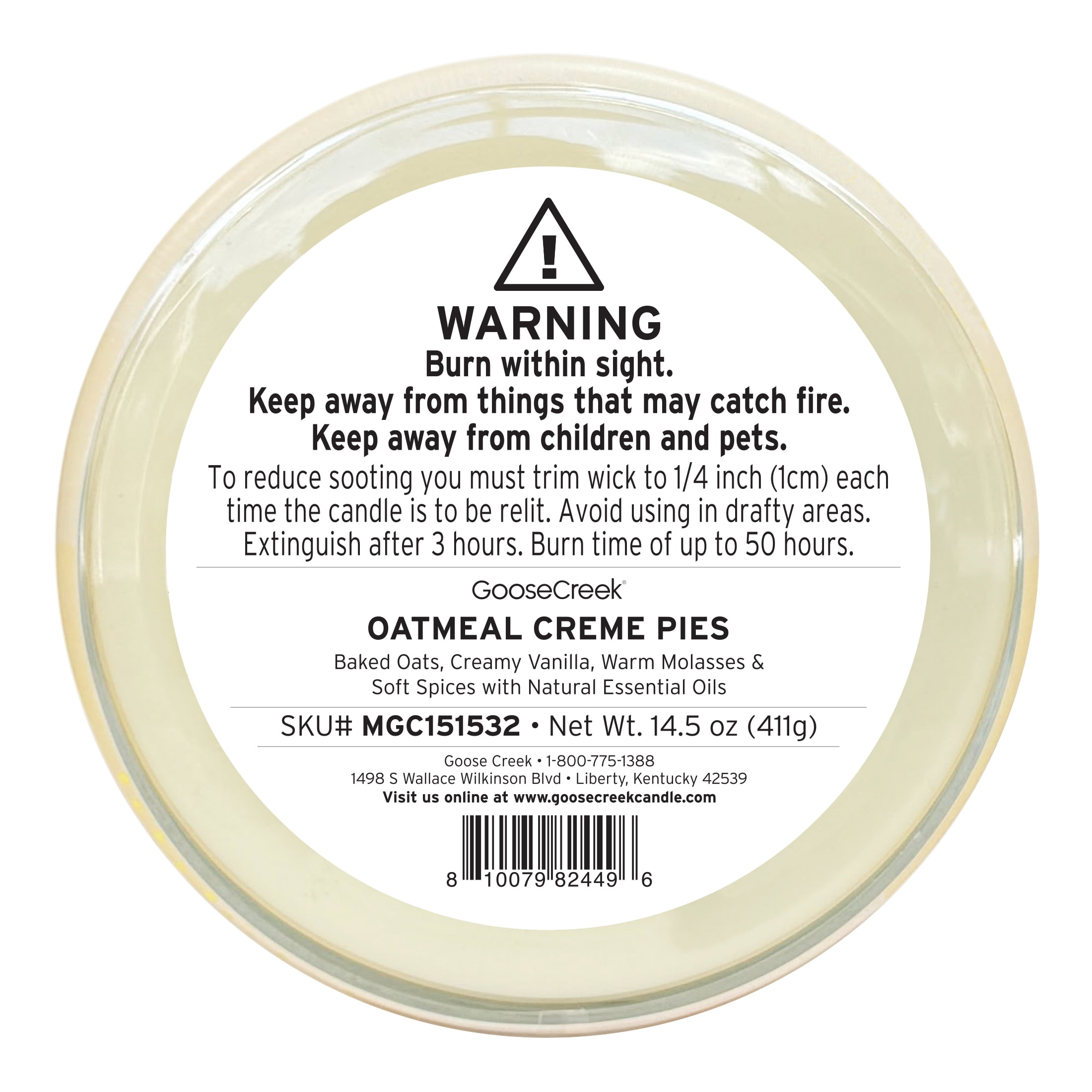 Goose Creek 3-Wick Little Debbie Oatmeal Cream Pies Scented Jar Candle, 14.5oz. - Image 5