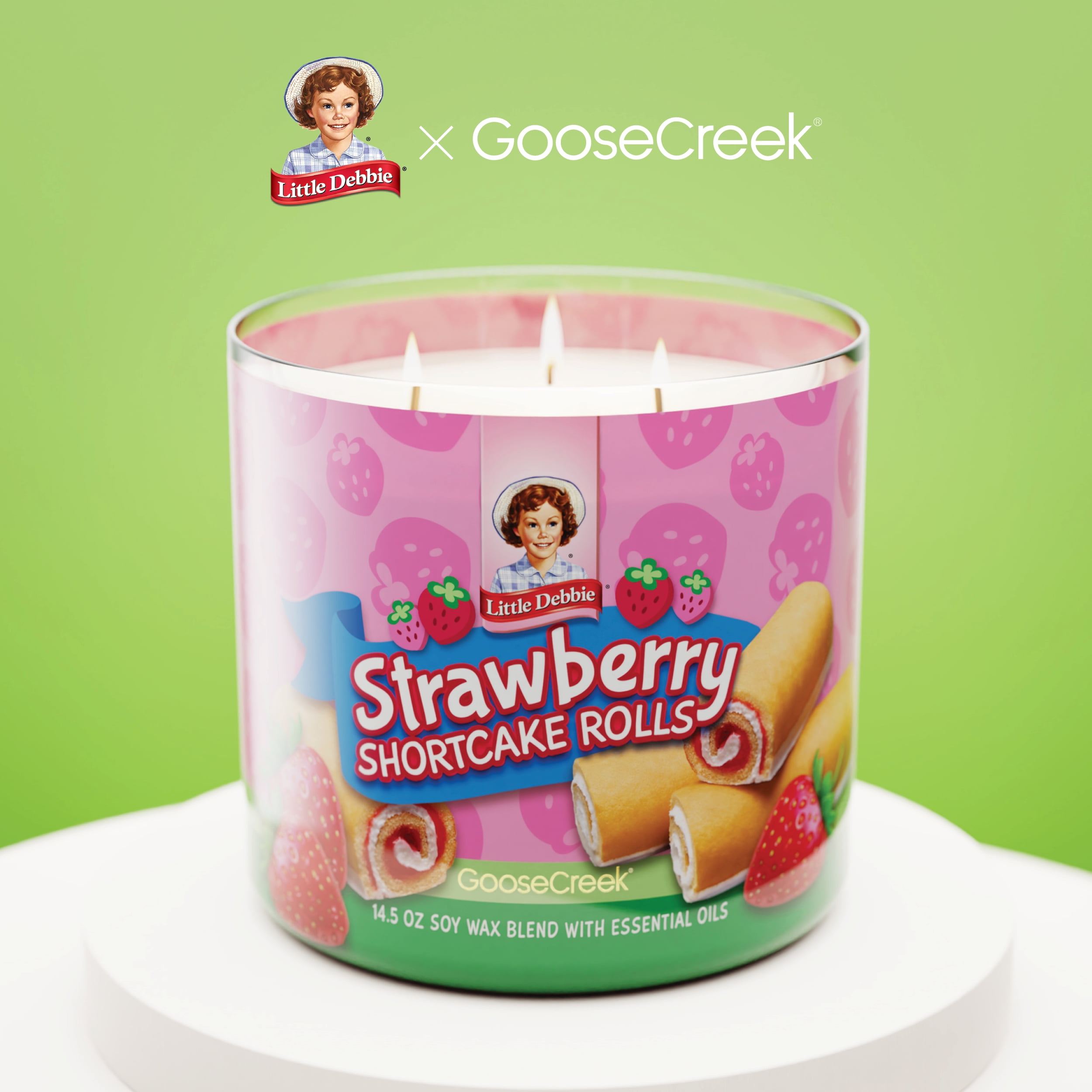Goose Creek 3-Wick Little Debbie Oatmeal Cream Pies Scented Jar Candle, 14.5oz. - Image 9