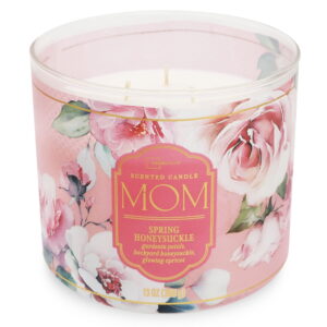 Mainstays 3-Wick Mothers Day Wrapped Candle "Mom", 13-Ounce