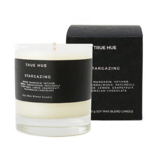 True Hue Standard Candle - Stargazing (Natural Soy Wax Blend, 40-50 hour burn, Premium Fragrances)