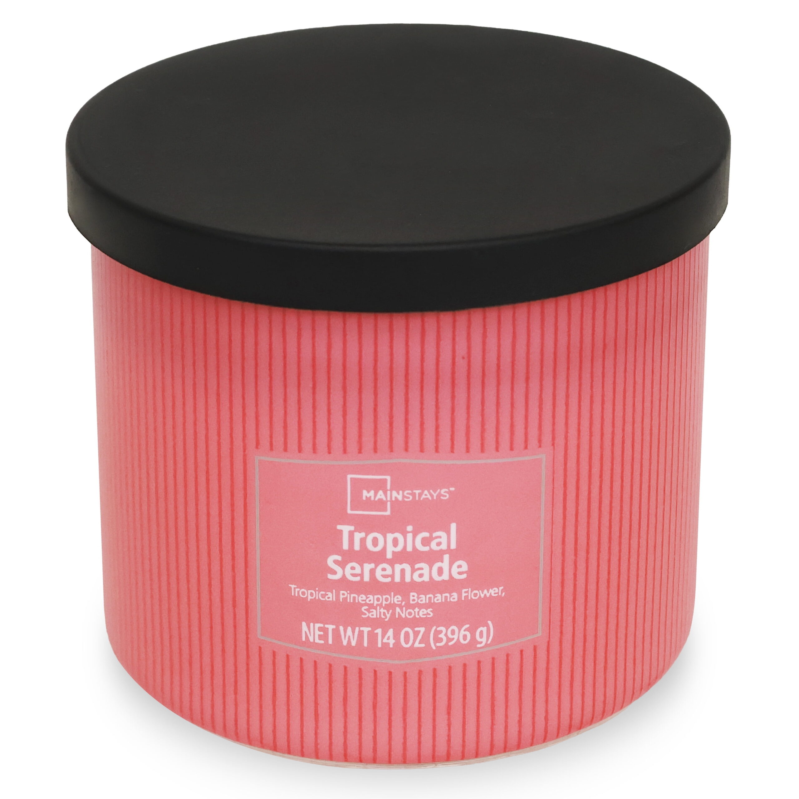 Mainstays 3-Wick Textured wrapped candle, Tropical Serenade Fragrance, 14oz - Image 3
