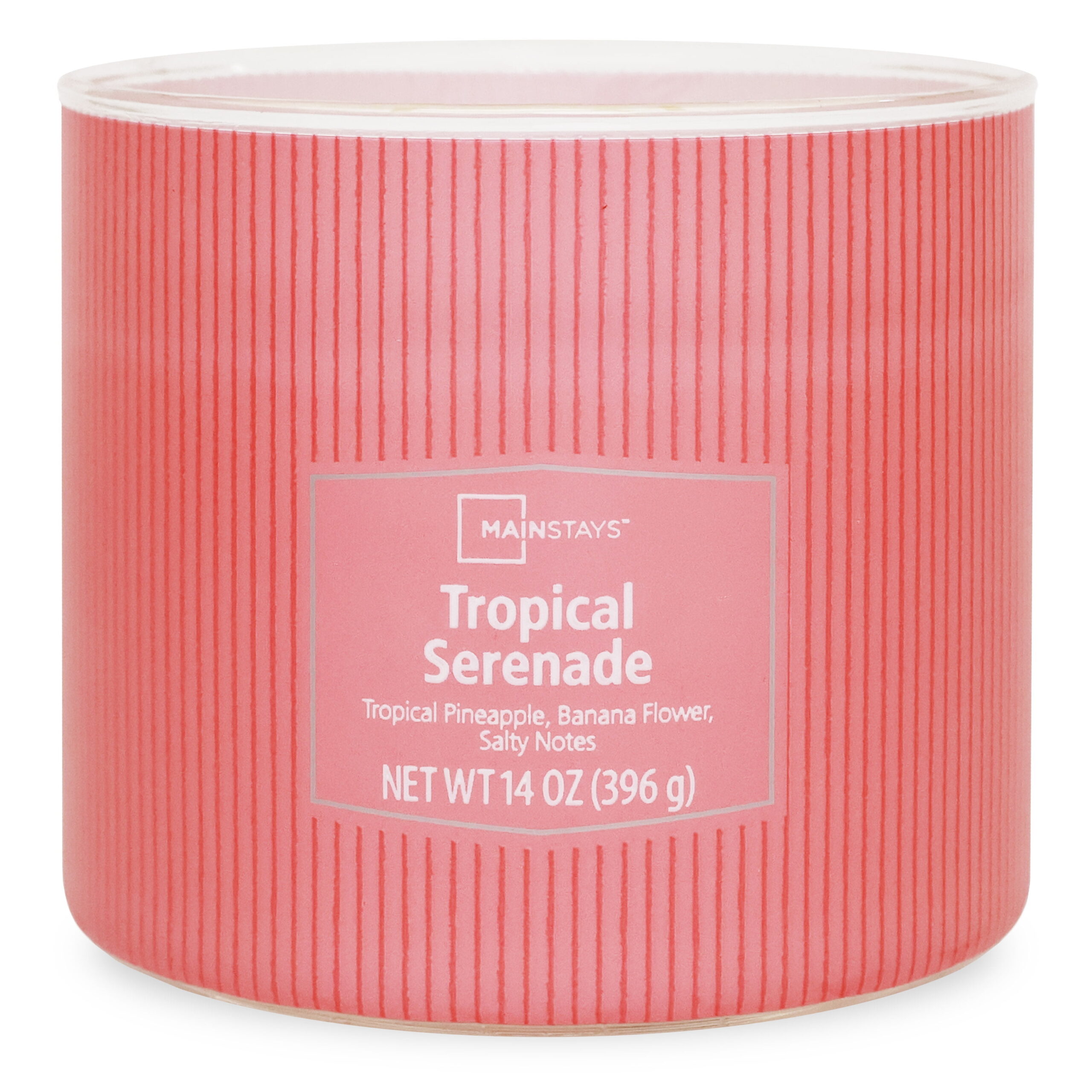 Mainstays 3-Wick Textured wrapped candle, Tropical Serenade Fragrance, 14oz - Image 5