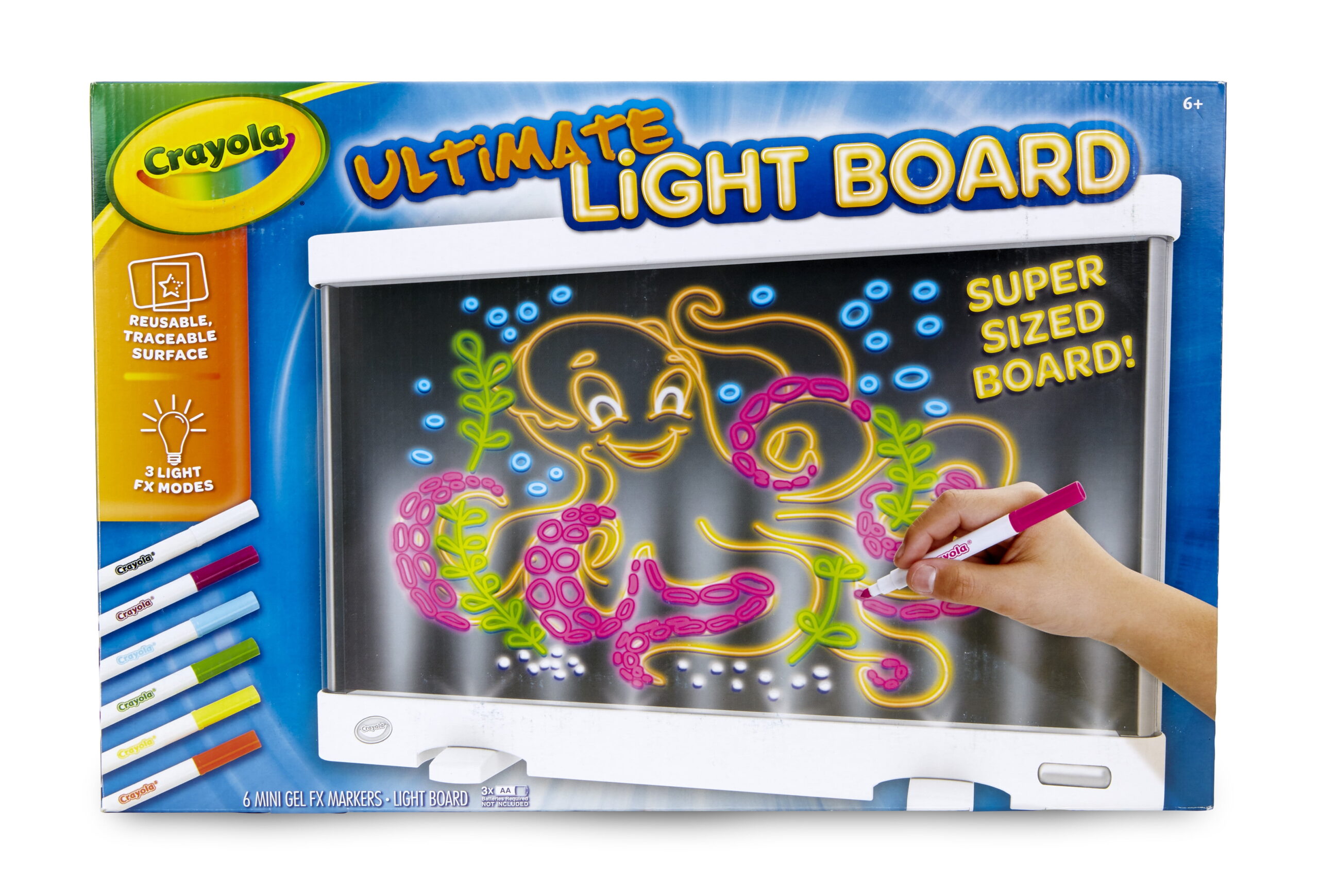 Crayola Ultimate Light Board, White, Easter Gifts for Kids, LED Tracing & Drawing Board, Light Up Toy, Arts & Crafts Gift, Ages 6+ - Image 2