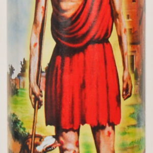 Prayer Candle St Lazaro Yellow Wax, 8 Inch