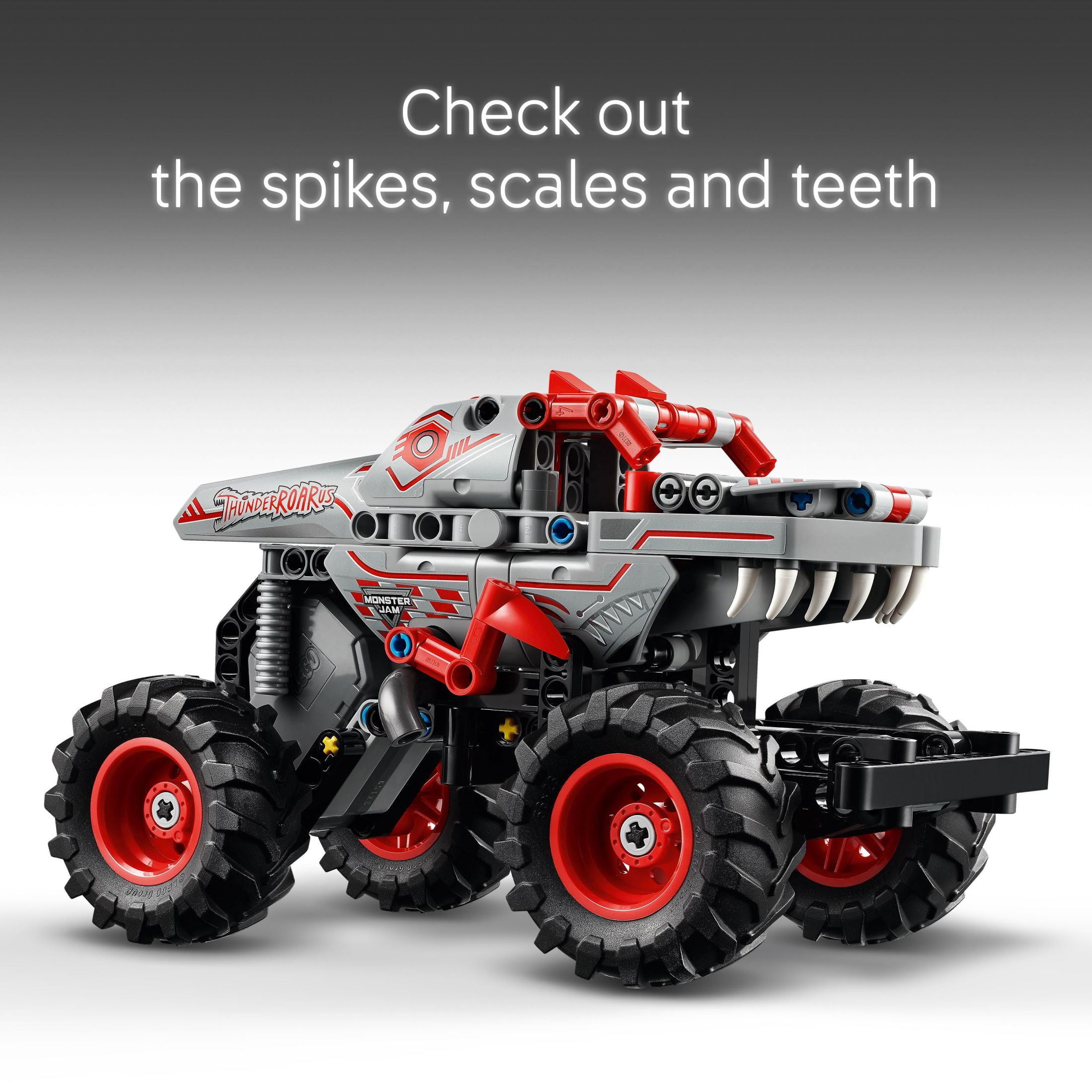 LEGO Technic Monster Jam ThunderROARus Pull-Back Monster Truck Building Toy - Birthday Gifts for Kids, Boys & Girls, Ages 7+ - 42200 - Image 5