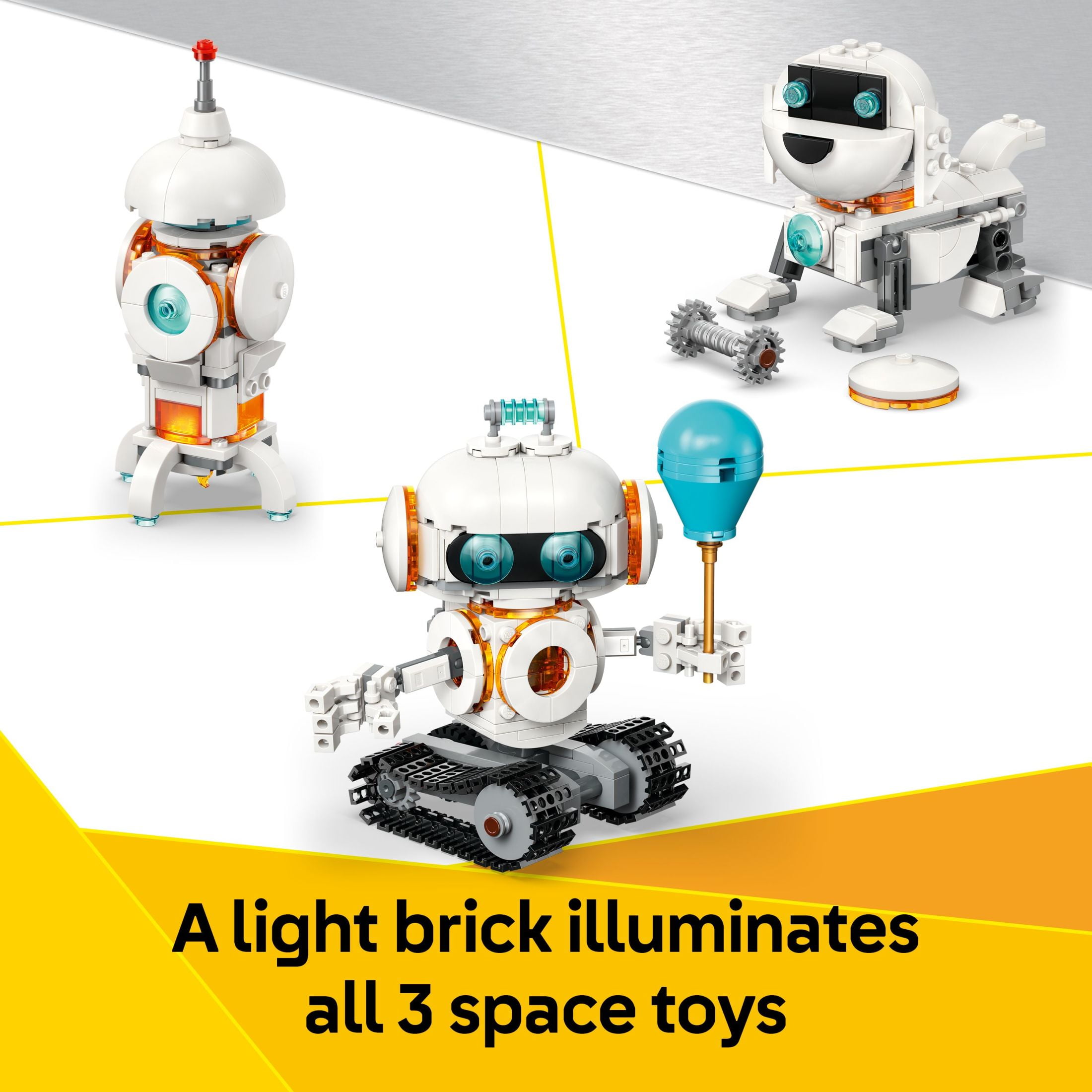 LEGO Creator 3in1 Space Robot Toys - Building Toys W/ 3 Options, Robot, Spaceship, or Robot Dog - Building Kit for Kids, Boys & Girls, Ages 8+ - Gift Ideas for Birthdays - 31164 - Image 5