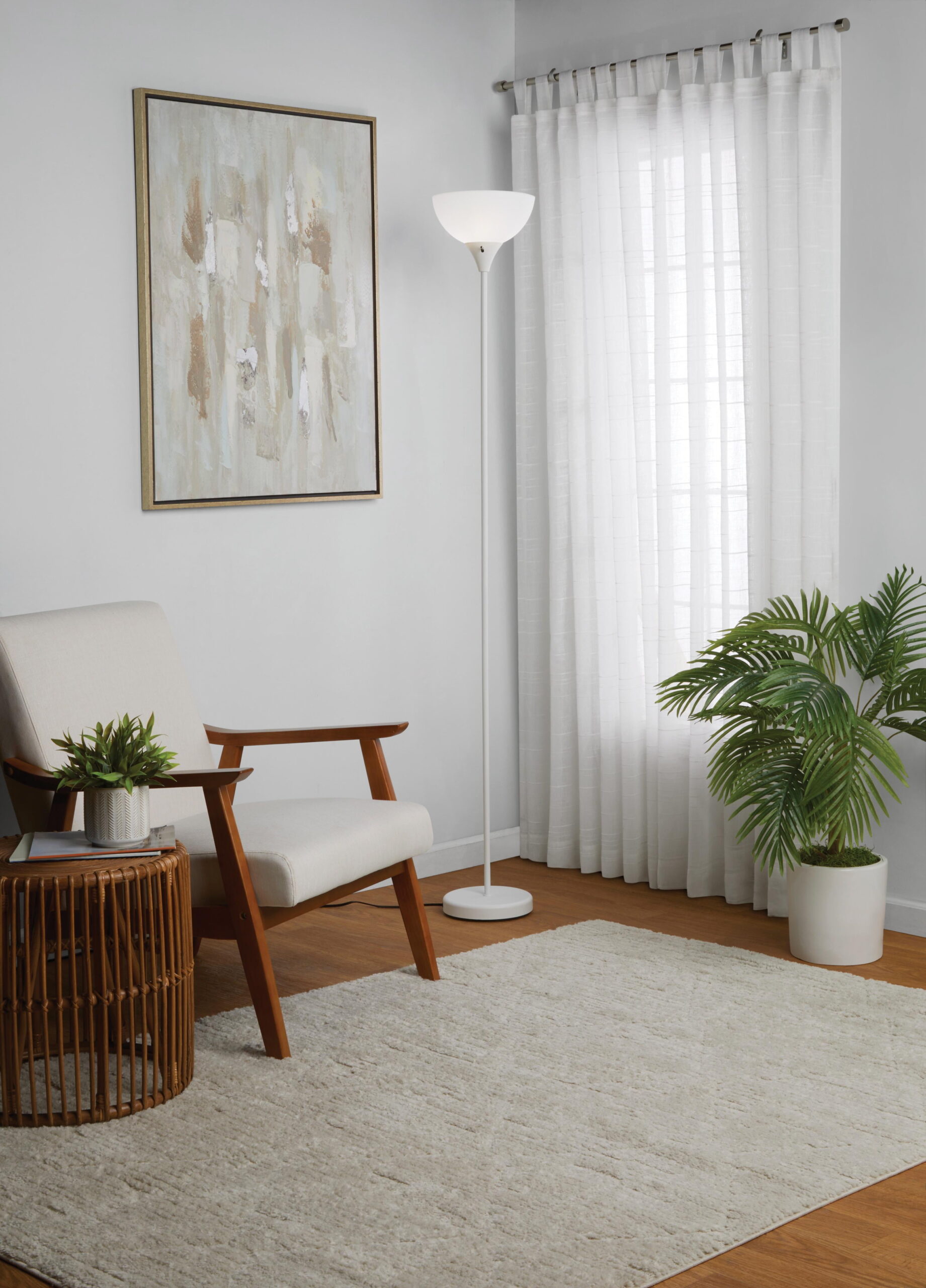 Mainstays 71-Inch Modern Design Black Floor Lamp with 3-Way Switch - Image 18