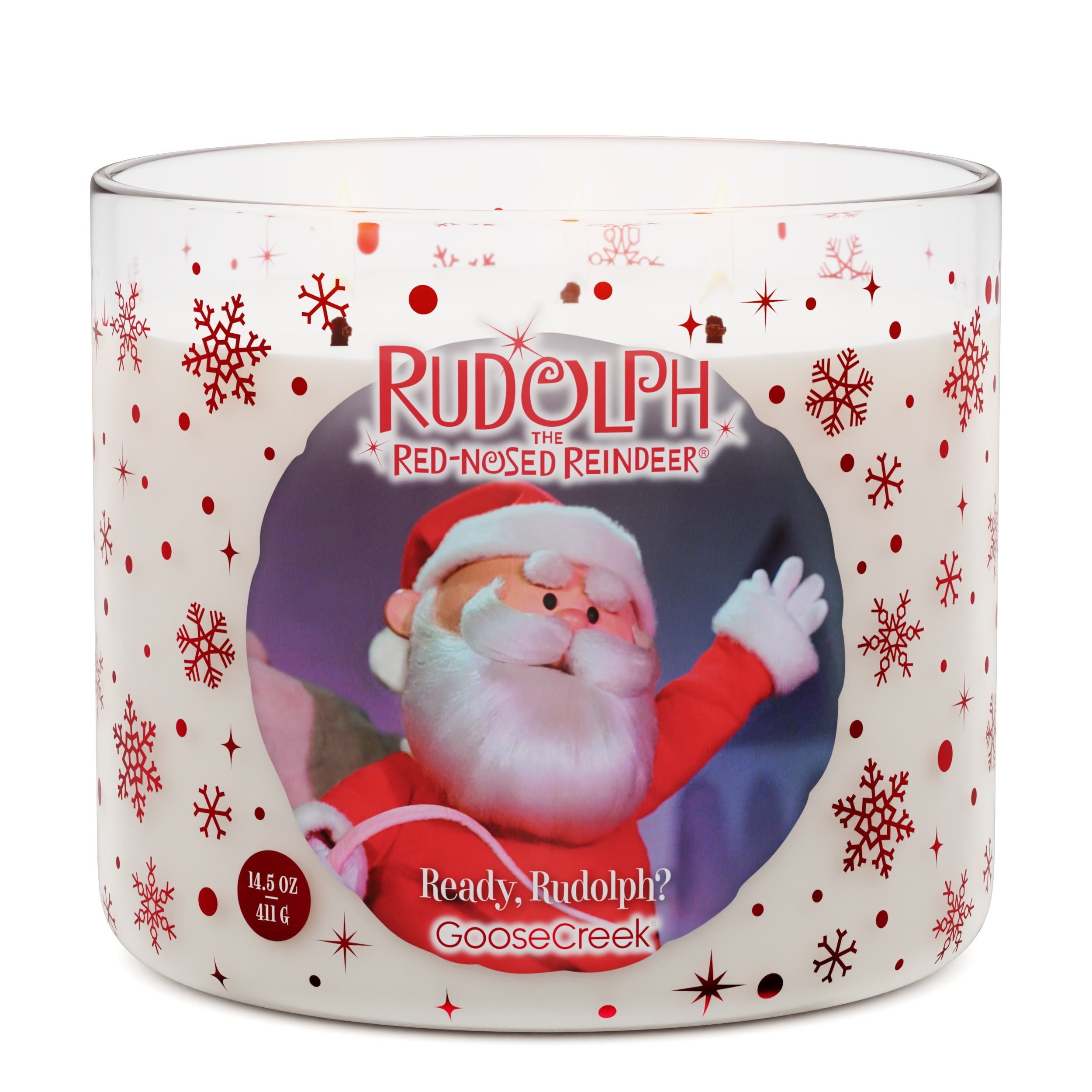 Goose Creek Rudolph Fawn'd of You 3-wick Christmastown Fir, Shiny Red Apple, and Holiday Spice Scented Jar Candle, 14.5oz - Image 7