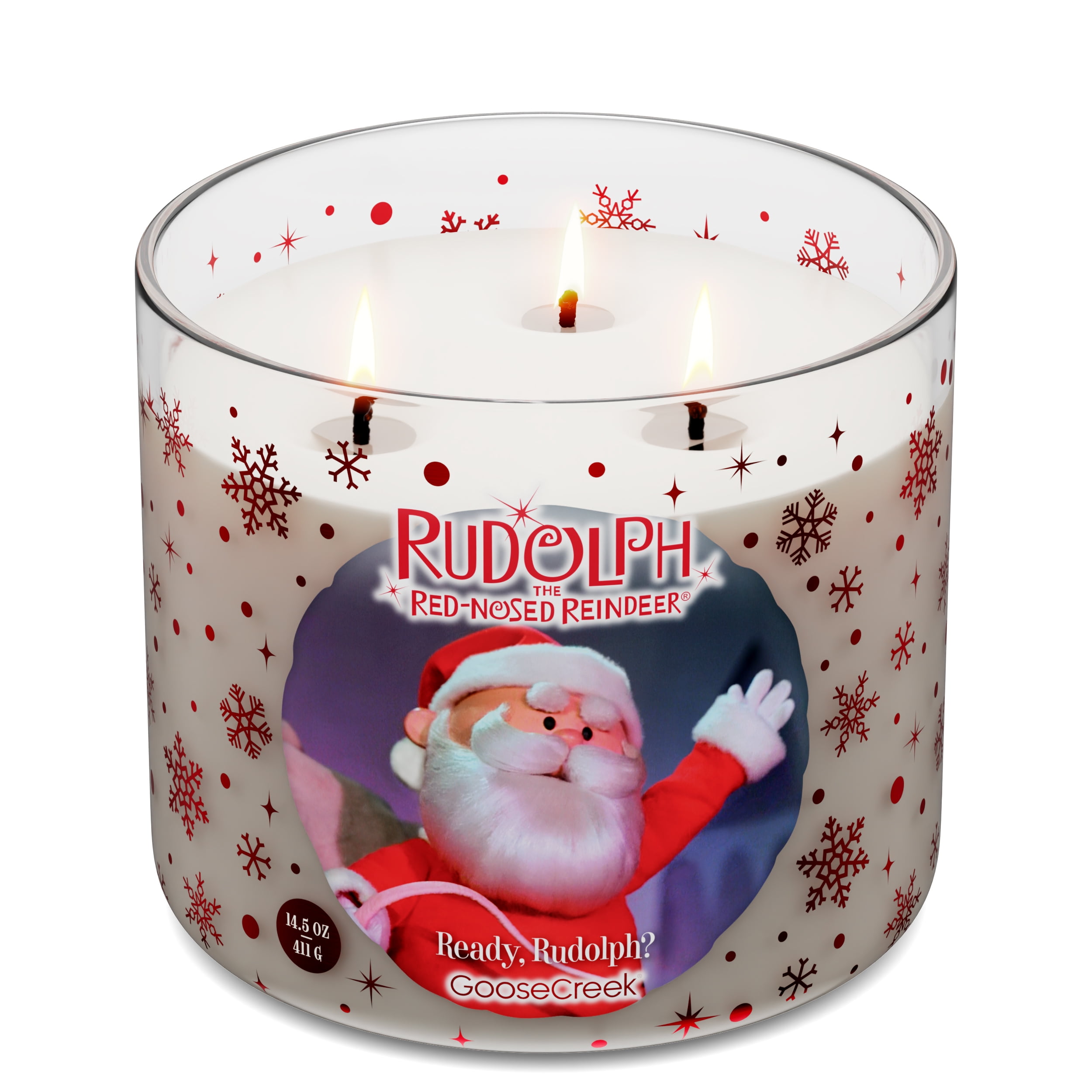 Goose Creek Rudolph Fawn'd of You 3-wick Christmastown Fir, Shiny Red Apple, and Holiday Spice Scented Jar Candle, 14.5oz - Image 8