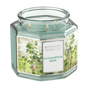Scentworx Eucalyptus Sage 3-wick Jar Candle 14.5 oz by Slatkin & Co