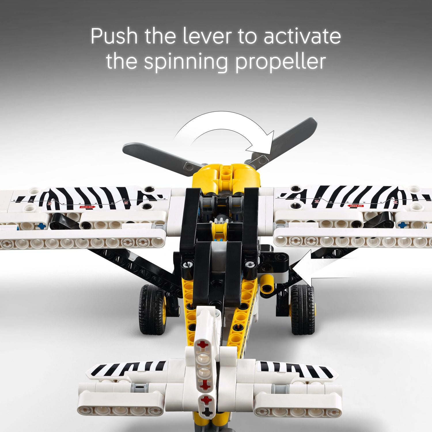 LEGO Technic Bush Plane Toy - Buildable Airplane Toy for Kids, Boys and Girls, Ages 8+ - Model Airplane Gift with Spinning Propeller, 4-Cylinder Piston Engine, and More - 42198 - Image 4