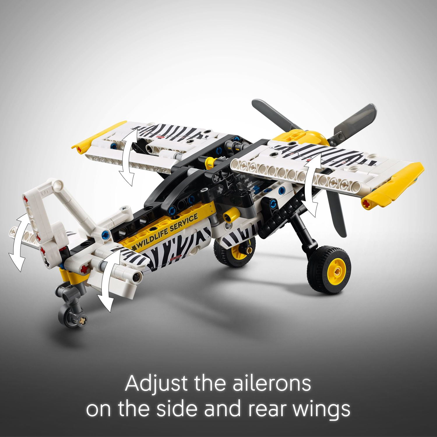 LEGO Technic Bush Plane Toy - Buildable Airplane Toy for Kids, Boys and Girls, Ages 8+ - Model Airplane Gift with Spinning Propeller, 4-Cylinder Piston Engine, and More - 42198 - Image 5