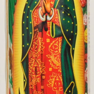 Prayer Candle Dual Saints White Wax, 8 Inch