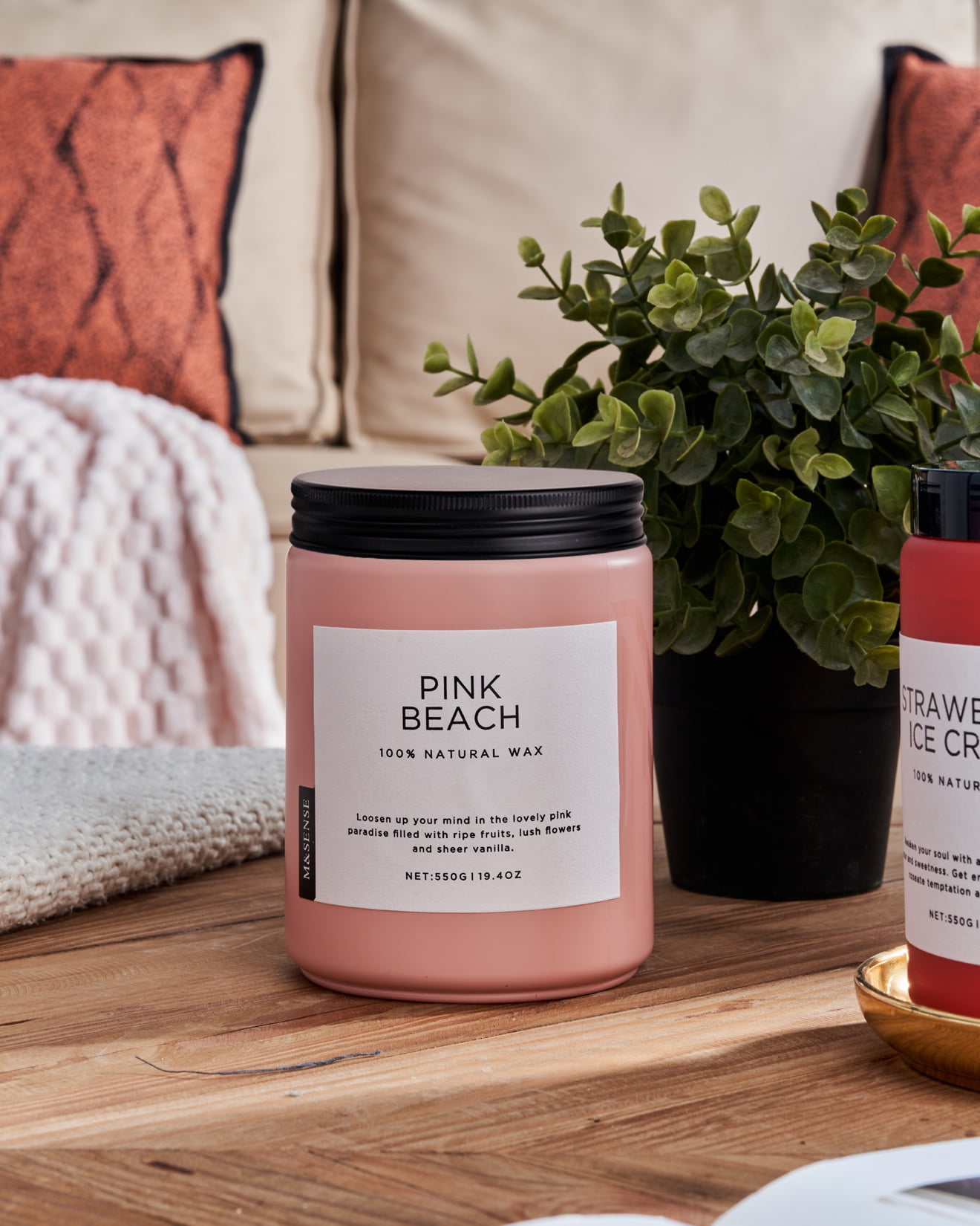 M&SENSE Ocean Breeze Scented Candle, 19.4oz Soy Jar Candle for Home, Large 2 Wick, Up to 110 Hours Burn time, Natural Organic Fragnce - Image 11