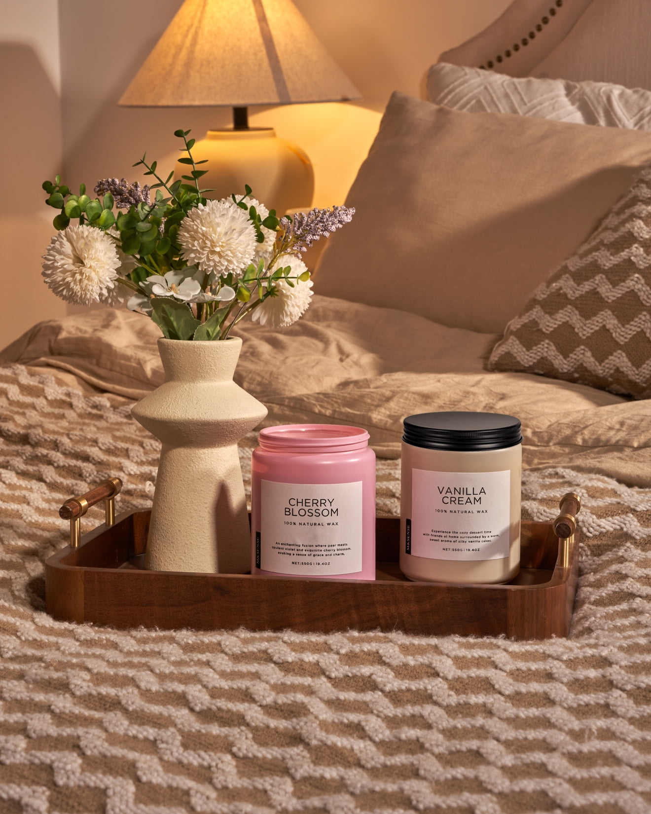 M&SENSE Ocean Breeze Scented Candle, 19.4oz Soy Jar Candle for Home, Large 2 Wick, Up to 110 Hours Burn time, Natural Organic Fragnce - Image 18