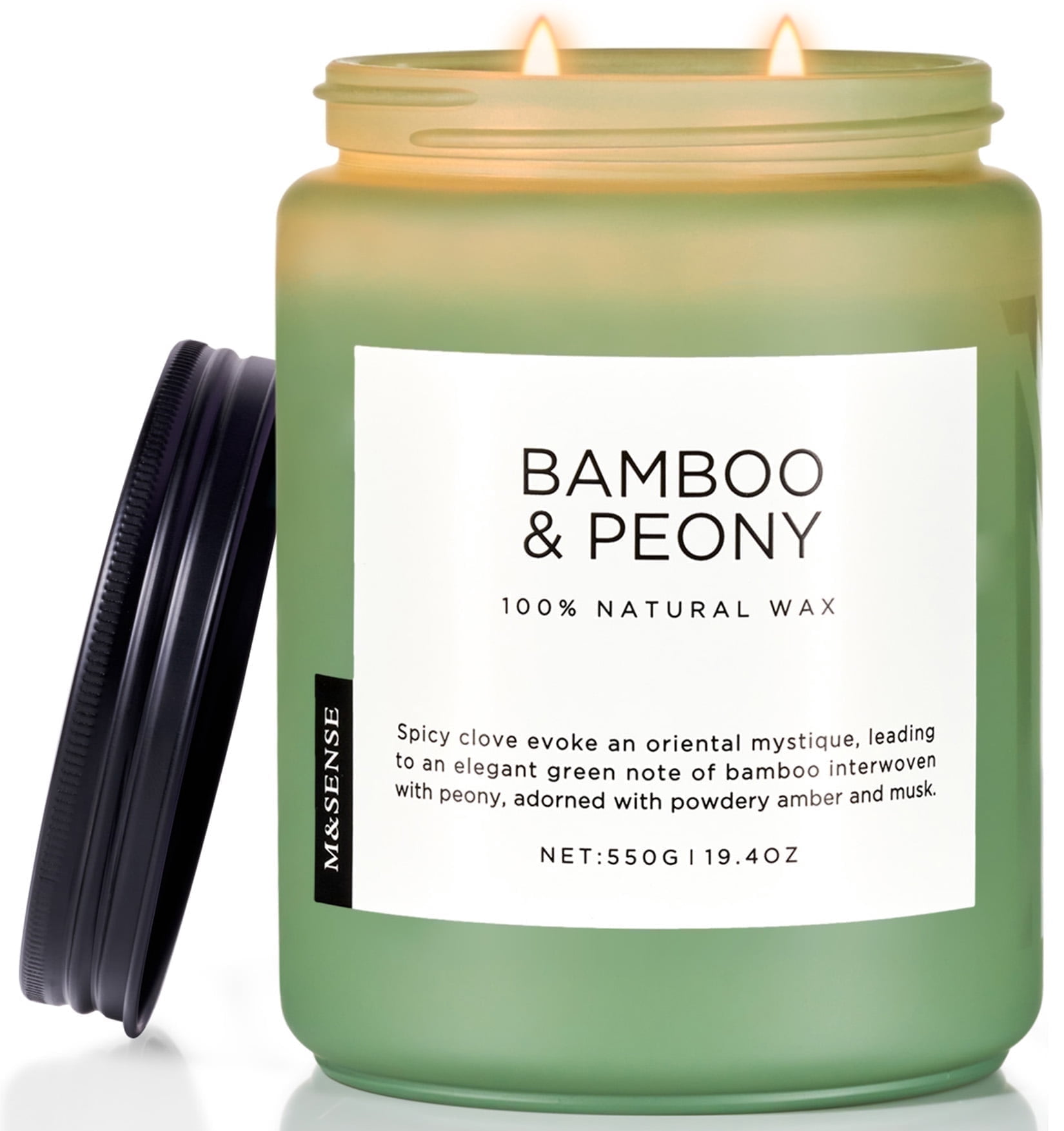 M&SENSE Ocean Breeze Scented Candle, 19.4oz Soy Jar Candle for Home, Large 2 Wick, Up to 110 Hours Burn time, Natural Organic Fragnce - Image 31