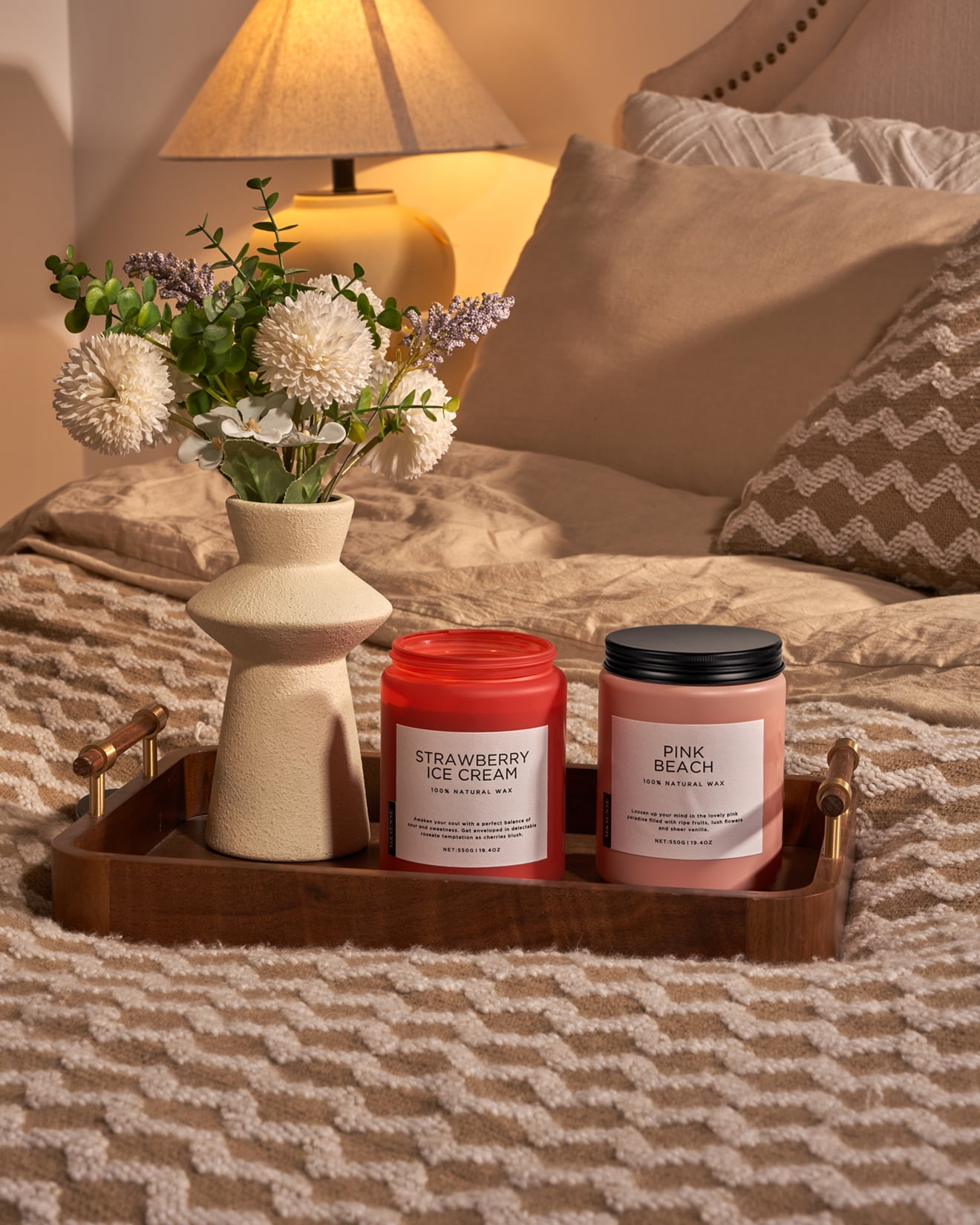 M&SENSE Ocean Breeze Scented Candle, 19.4oz Soy Jar Candle for Home, Large 2 Wick, Up to 110 Hours Burn time, Natural Organic Fragnce - Image 40