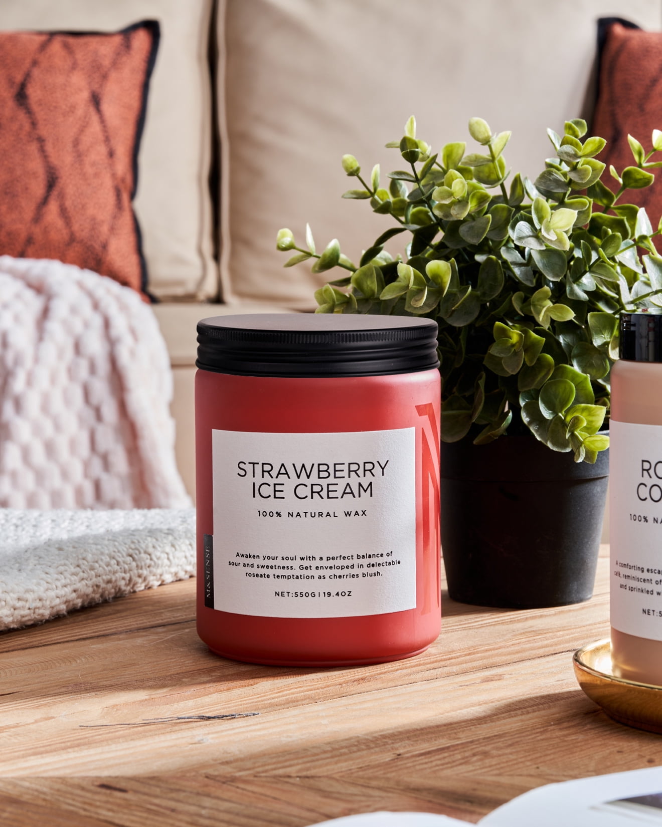 M&SENSE Ocean Breeze Scented Candle, 19.4oz Soy Jar Candle for Home, Large 2 Wick, Up to 110 Hours Burn time, Natural Organic Fragnce - Image 42