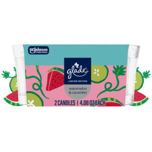 Glade® Jar Candle, Watermelon & Cucumber, 4.08oz., 2 Count