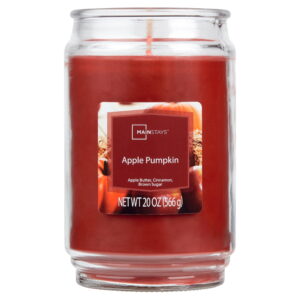 Mainstays Apple Pumpkin Scented Single Wick Candle, 20 oz.