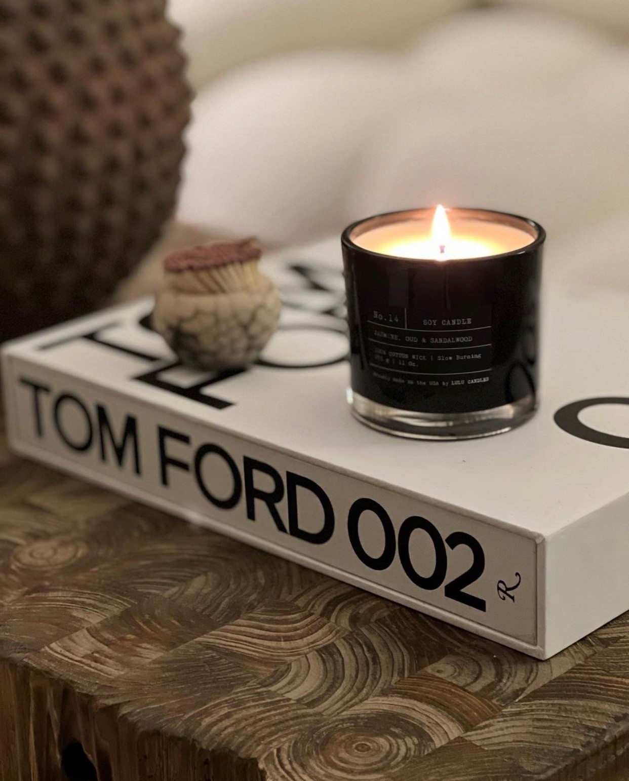 Lulu Candles | Jasmine, Oud & Sandalwood | Luxury Scented Soy Wax Blend | Hand Poured in the USA | Highly Scented Candles for Home Fragrance & Decor (9 oz.) - Image 2