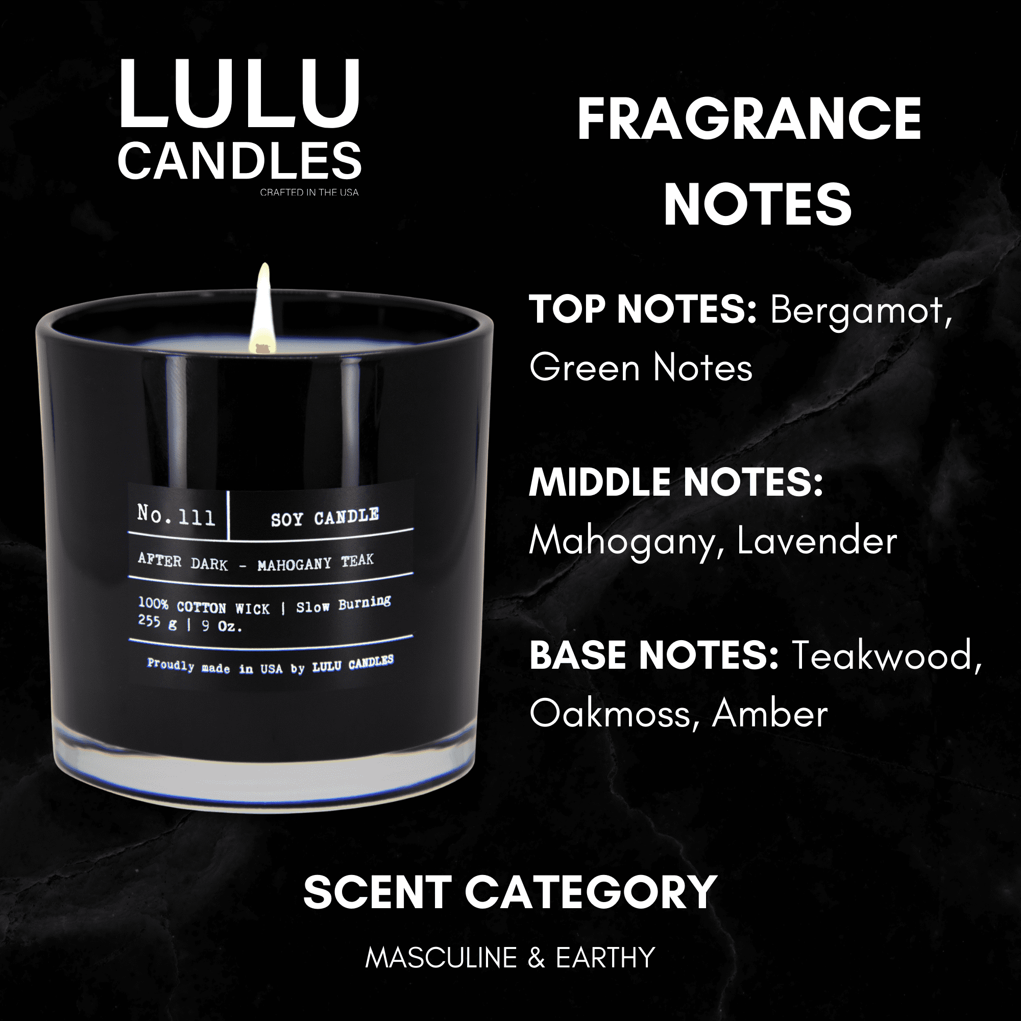 Lulu Candles | Jasmine, Oud & Sandalwood | Luxury Scented Soy Wax Blend | Hand Poured in the USA | Highly Scented Candles for Home Fragrance & Decor (9 oz.) - Image 8