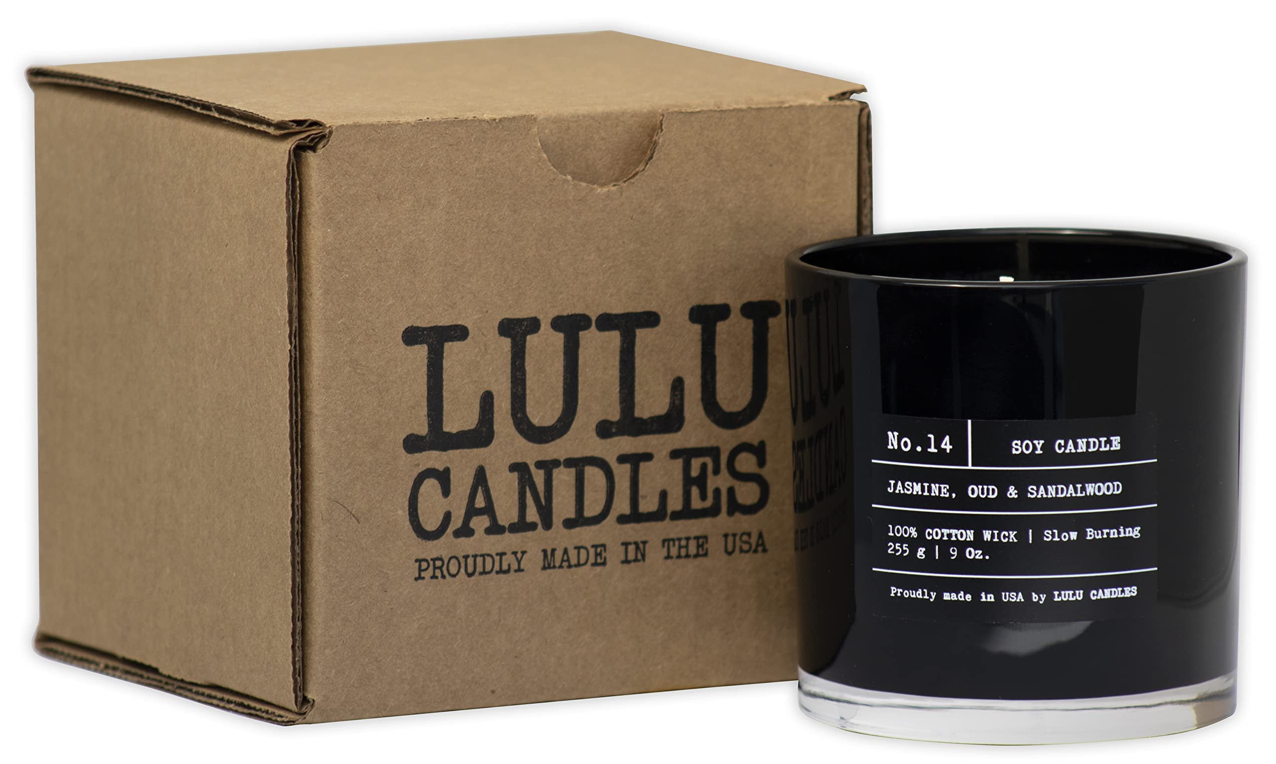 Lulu Candles | Jasmine, Oud & Sandalwood | Luxury Scented Soy Wax Blend | Hand Poured in the USA | Highly Scented Candles for Home Fragrance & Decor (9 oz.) - Image 14