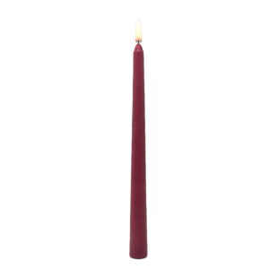 Mainstays Paraffin Wax 10" Taper Candle, Unscented, Red