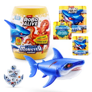 ROBO ALIVE Deep Sea Monster Surprise Assorted Novelty and Gag Electronic Robot Toy by ZURU
