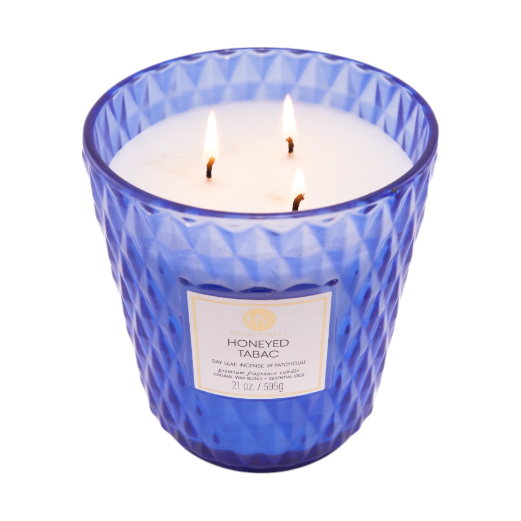 House of Velas Diamante Candle Collection, 21 oz, 3 Cotton Wicks, Sandalwood Suede, Large Glass Jar - Image 12