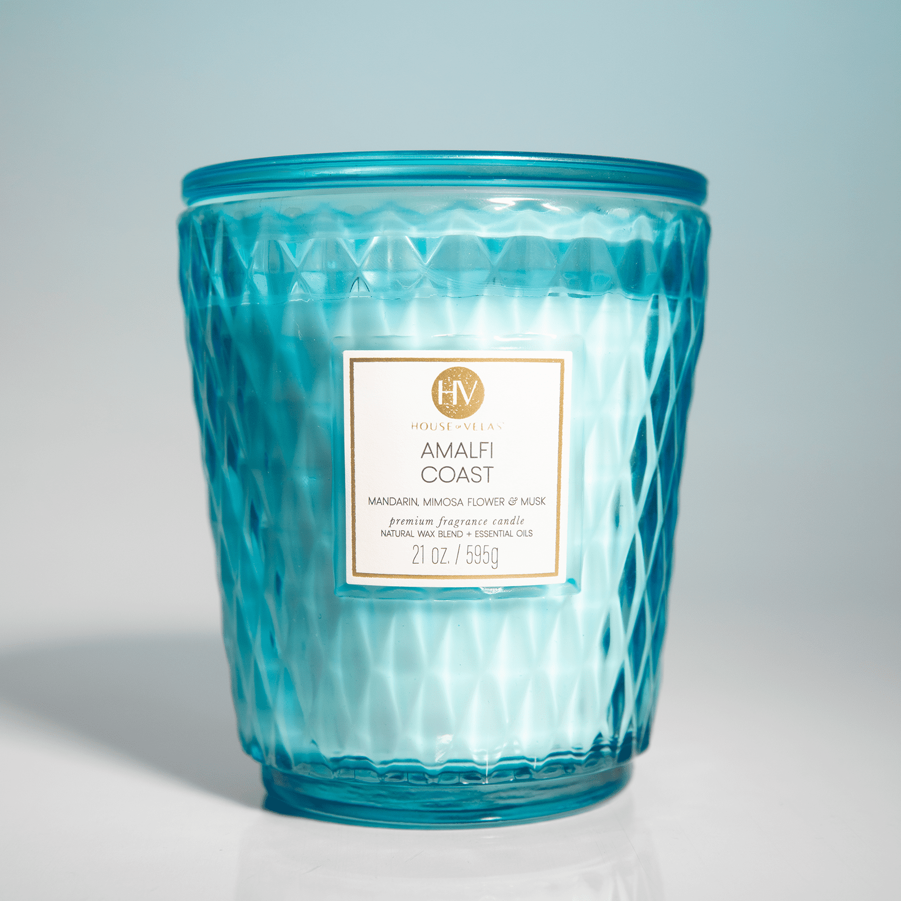 House of Velas Diamante Candle Collection, 21 oz, 3 Cotton Wicks, Sandalwood Suede, Large Glass Jar - Image 15