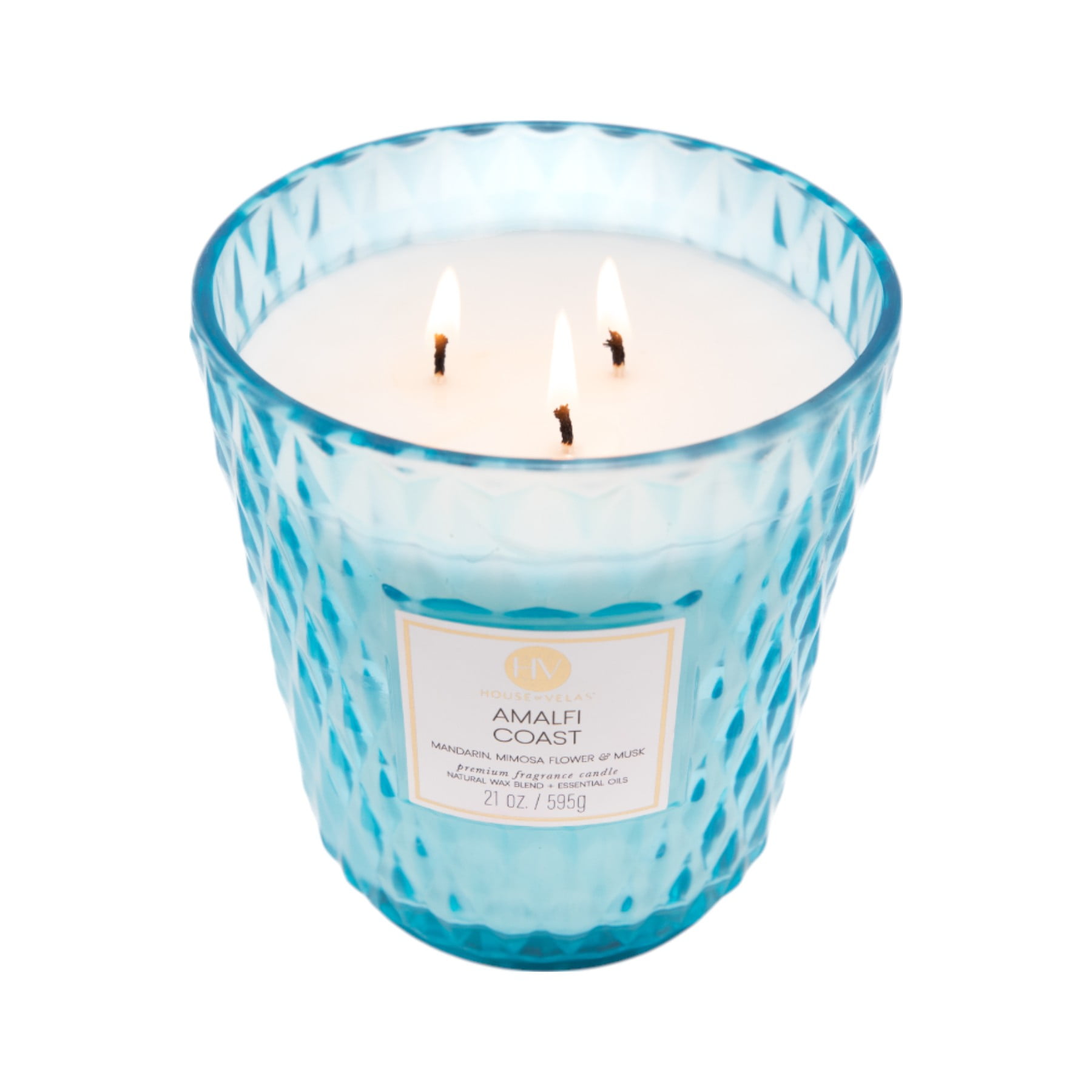 House of Velas Diamante Candle Collection, 21 oz, 3 Cotton Wicks, Sandalwood Suede, Large Glass Jar - Image 16