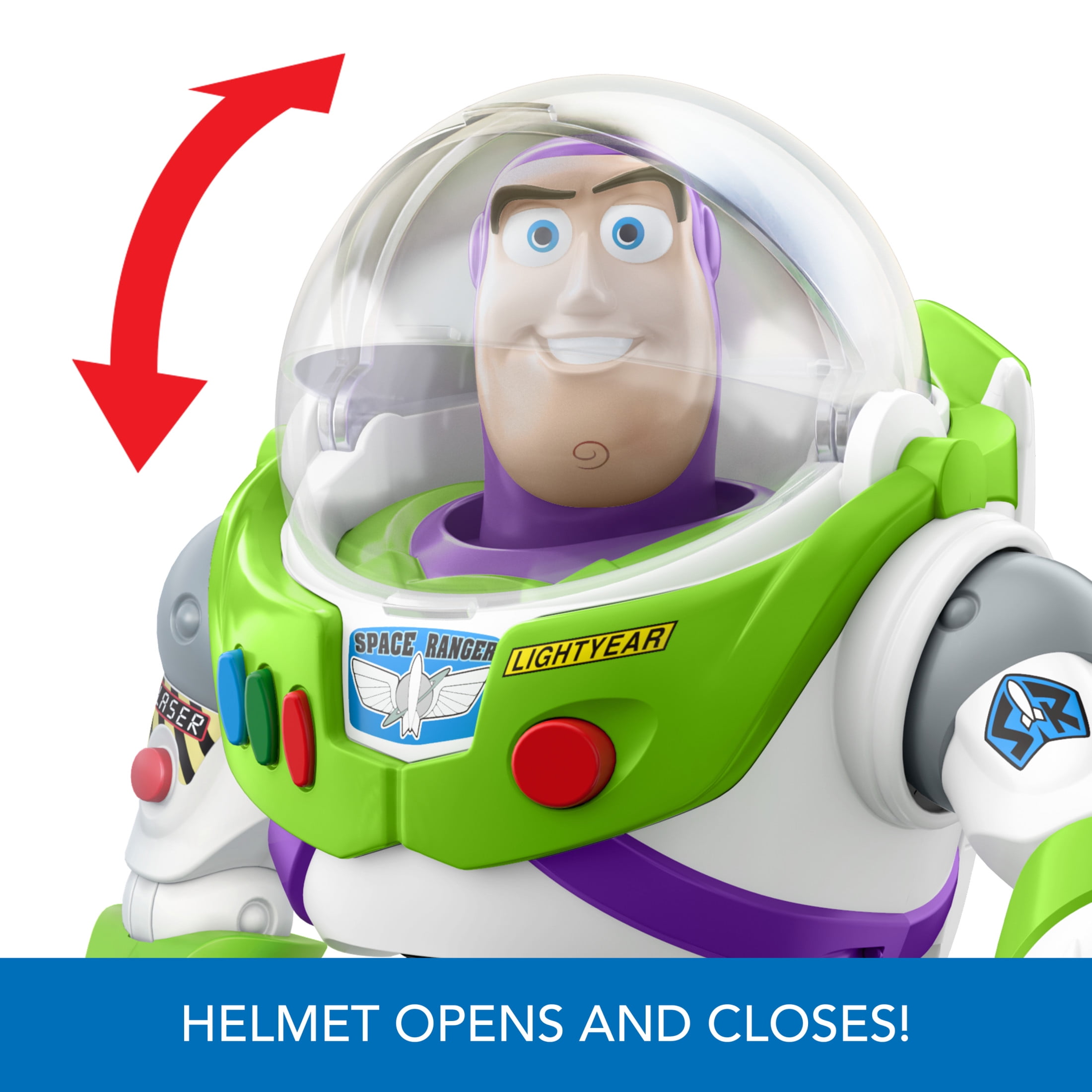 Disney and PixarToy Story Buzz Lightyear 10-inch Action Figure Toy with Rocket & Sounds - Image 6