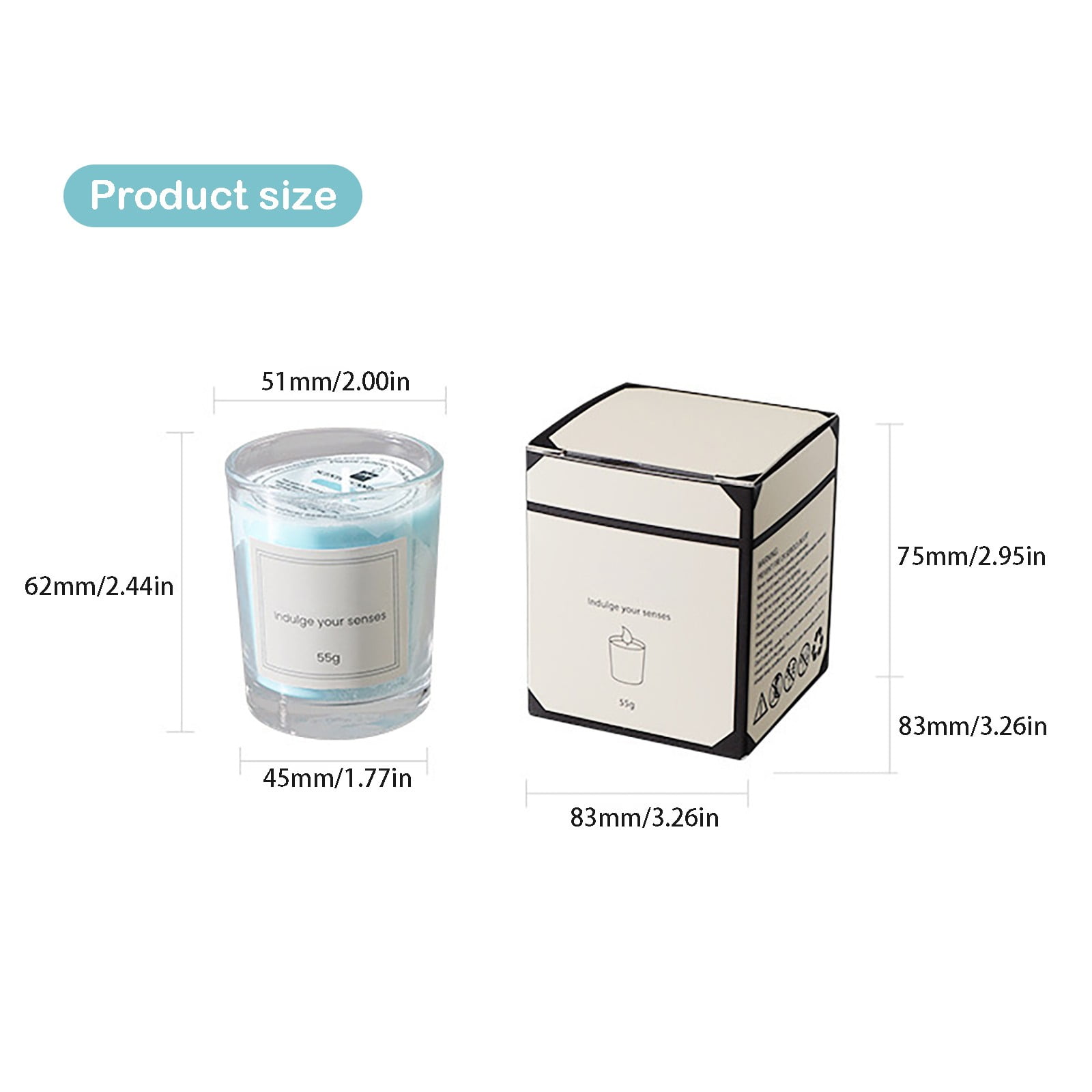 Ikeay Scented Candle in Glass Jar, Decorative Aromatic Candle for Home Desktop, Wedding Party Scene Layout - Image 3