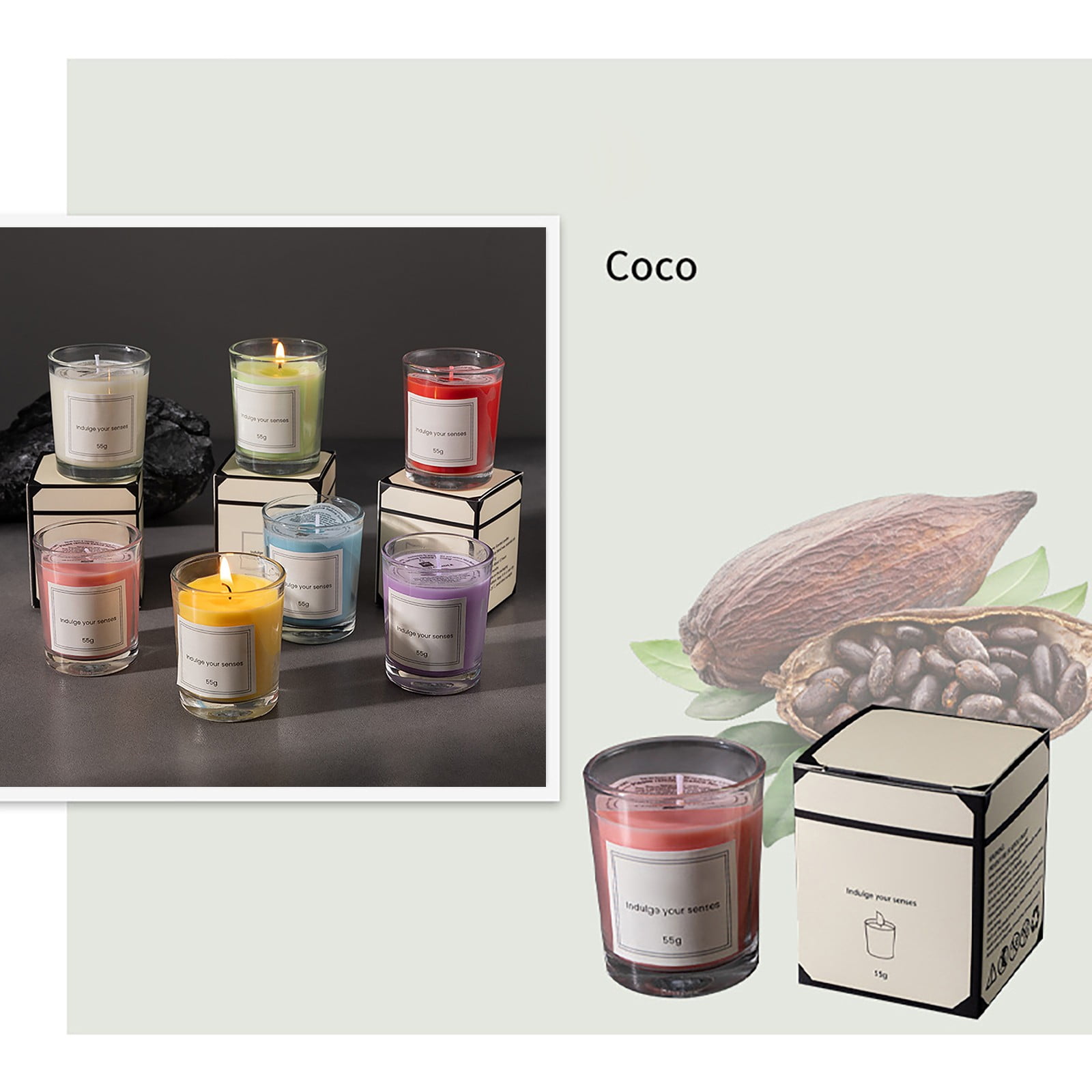 Ikeay Scented Candle in Glass Jar, Decorative Aromatic Candle for Home Desktop, Wedding Party Scene Layout - Image 5