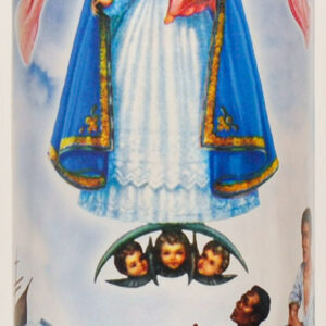 Prayer Candle Caridad Del Cobre Yellow Wax, 8 Inch
