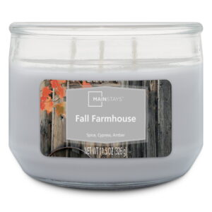 Mainstays Fall Farmhouse 3 Wick Candle, 11.5 oz
