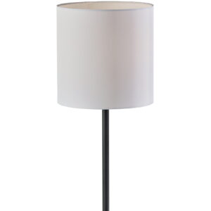 Mainstays 19" Height Black Finish Metal Material Stick Lamp with USB and USBC Ports, Modern, Office and Dorm