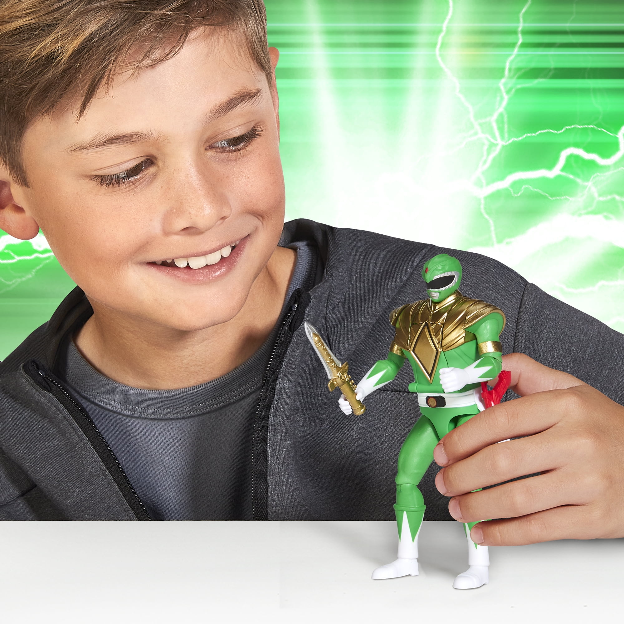 Mighty Morphin Power Rangers: Re-Ignition - Auto-Morphin Green Ranger Action Figure for kids 4+ by Playmates Toys - Image 6