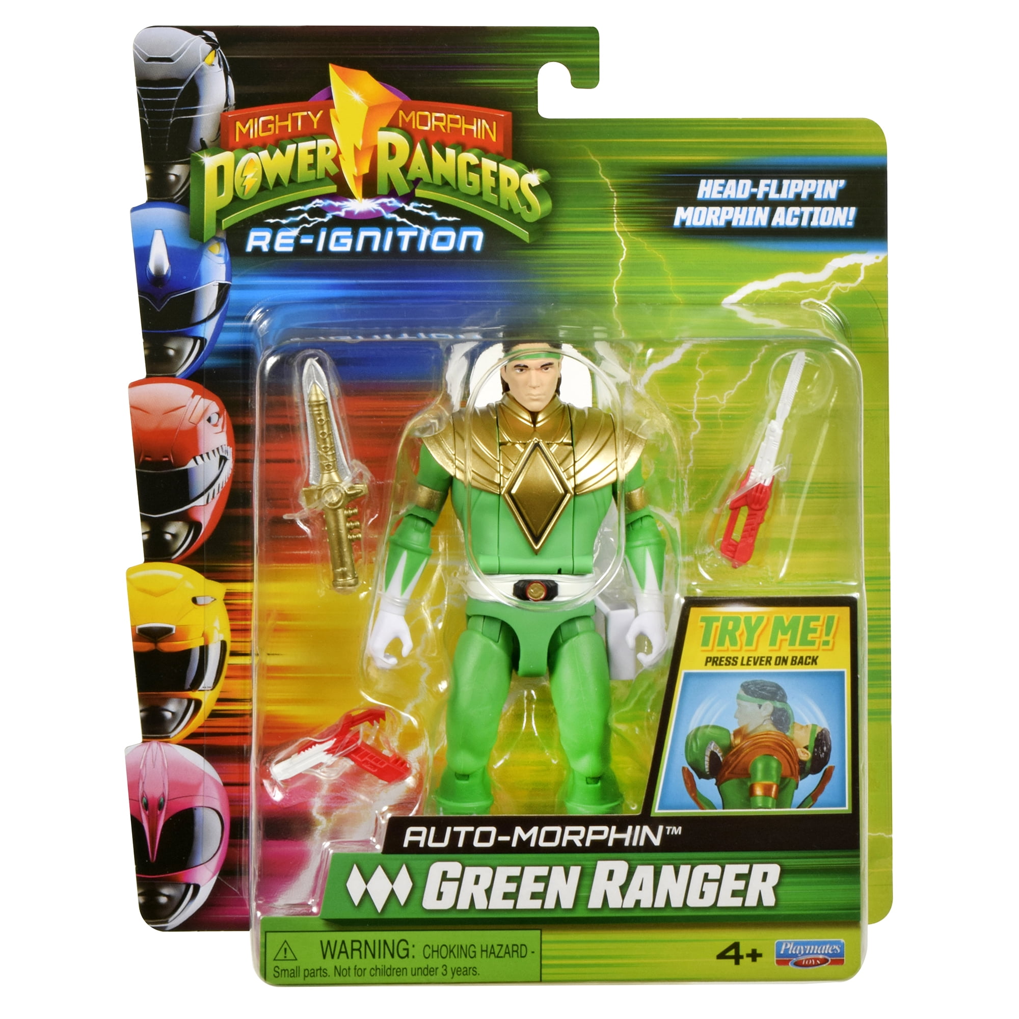 Mighty Morphin Power Rangers: Re-Ignition - Auto-Morphin Green Ranger Action Figure for kids 4+ by Playmates Toys - Image 7