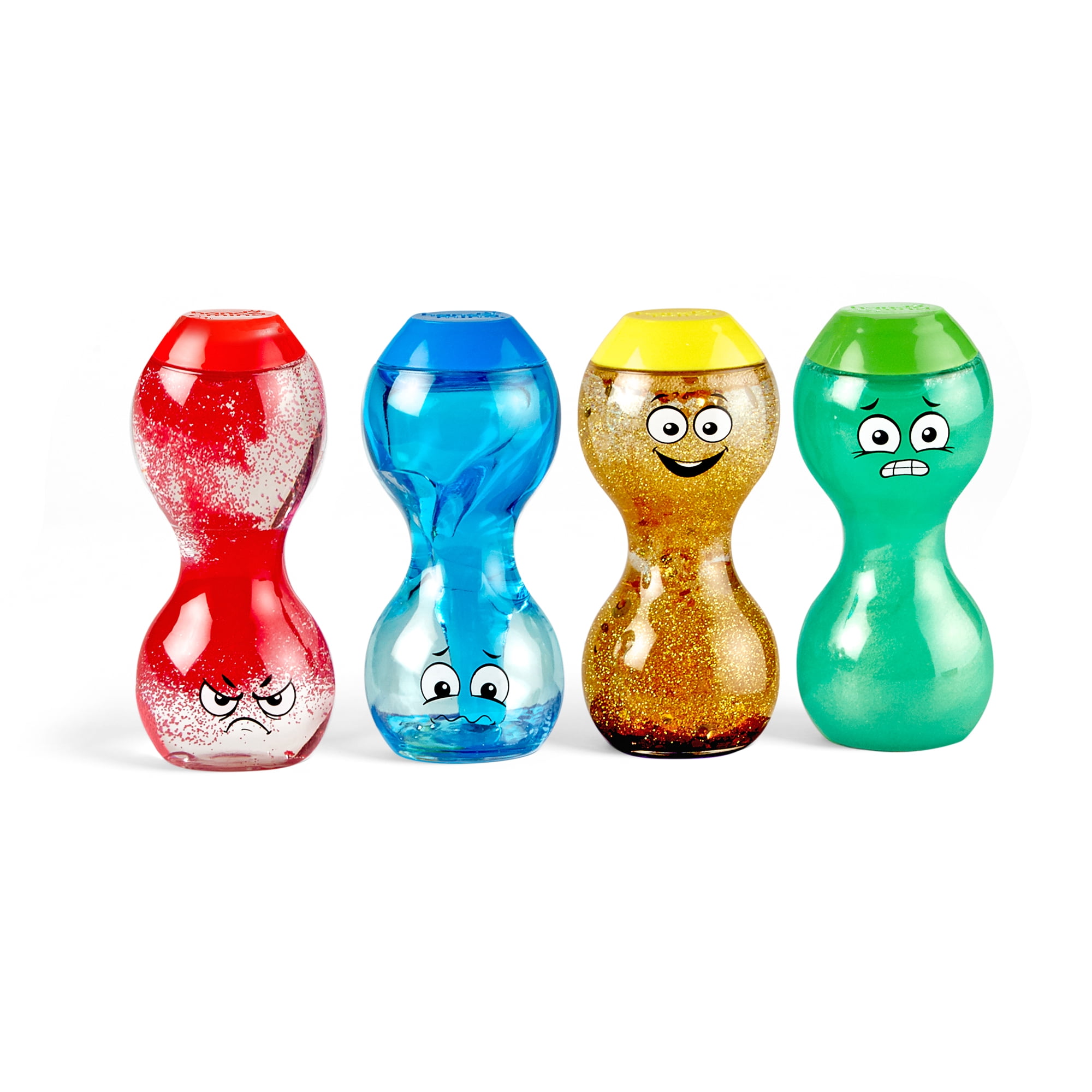 hand2mind Express Your Feelings Sensory Bottles, Social Emotional Fidget Toys for Kids (4 Pieces)