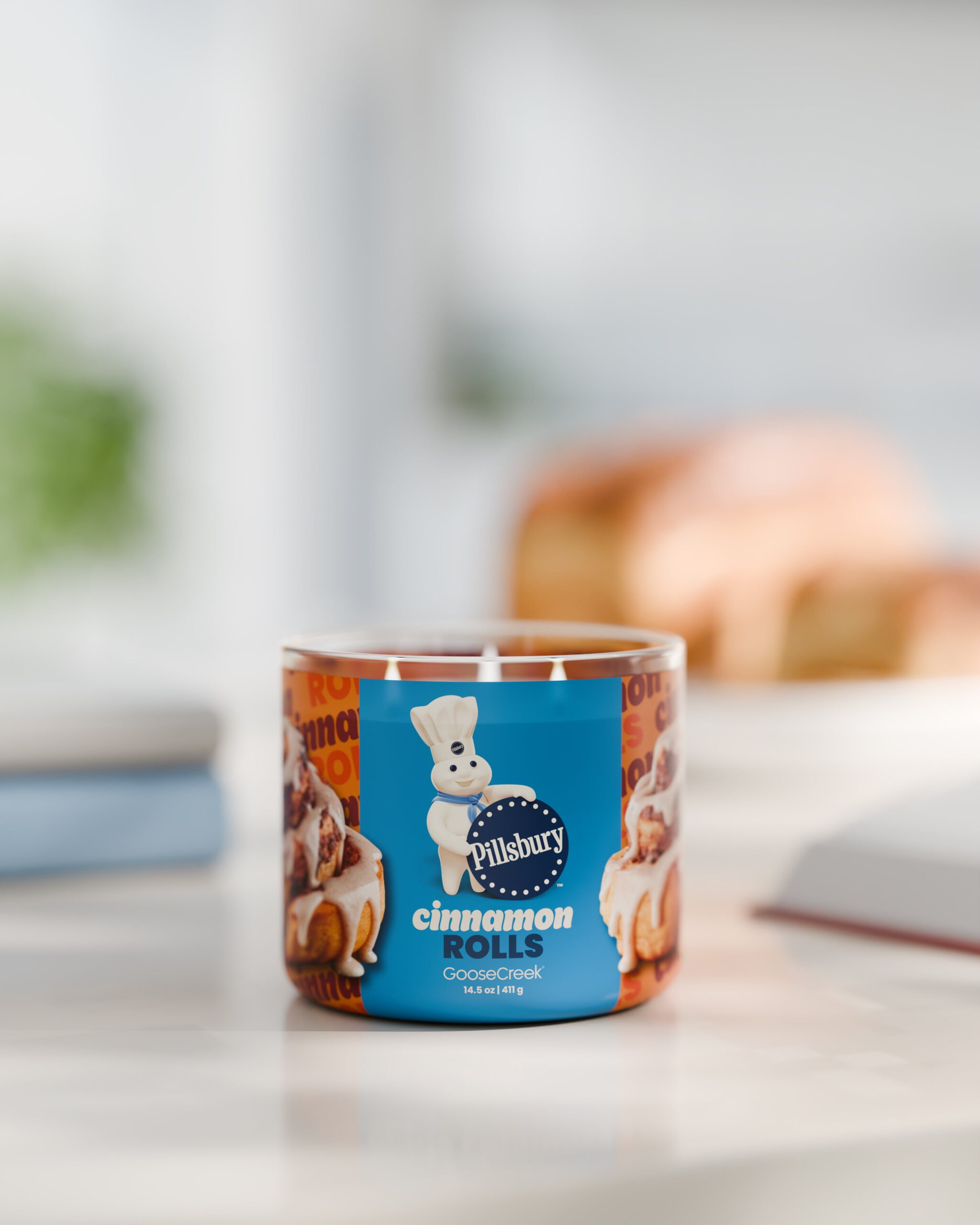 Goose Creek 3-Wick Pillsbury Cinnamon Rolls Scented Jar Candle, 14.5oz. - Image 3
